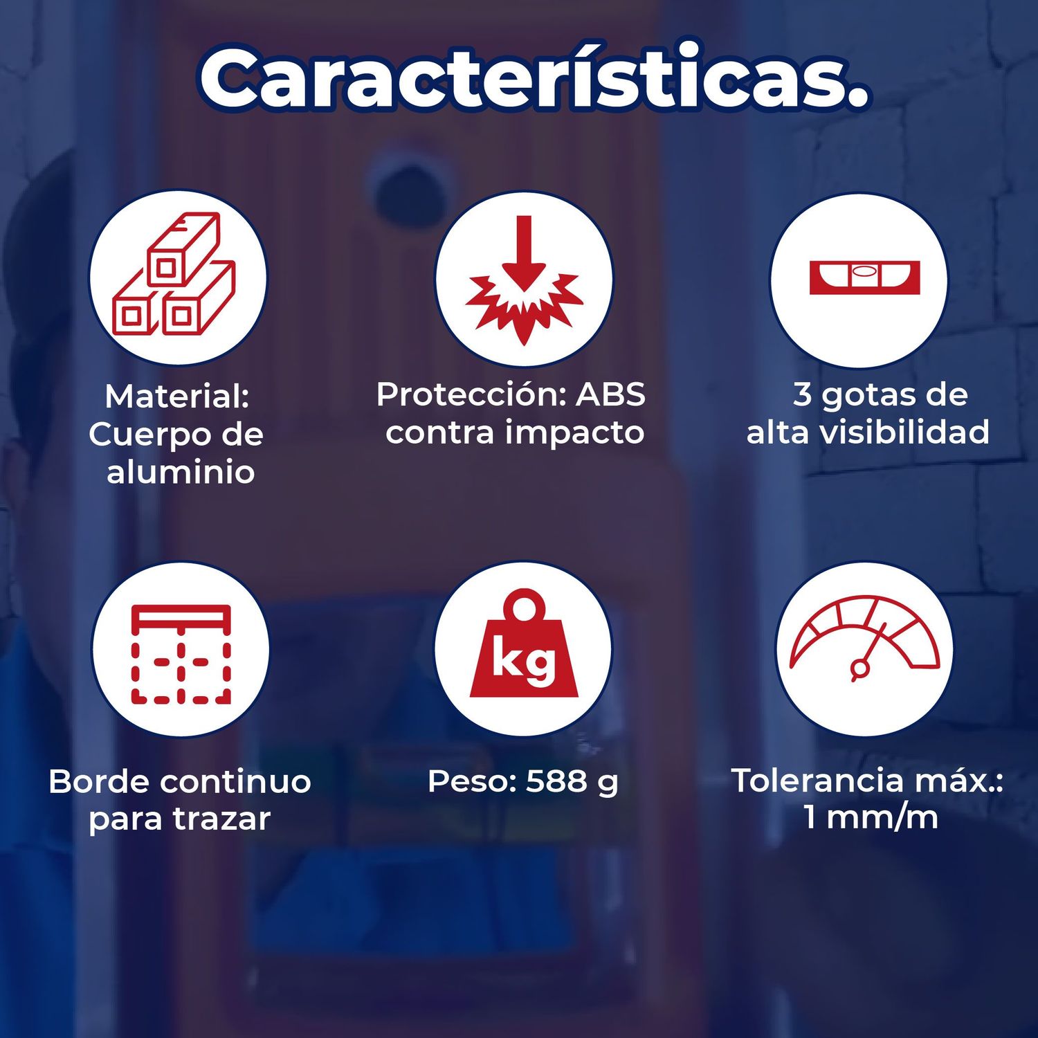 Nivel Profesional 36 pulg Truper 3 Gotas