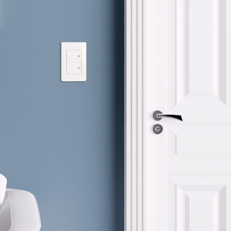 Placa 2 Apagador Sencillo Lucek Blanco BA023B