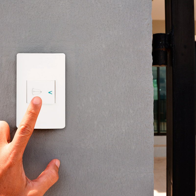 Placa 1 Apagador Timbre Blanco Lucek BA11B