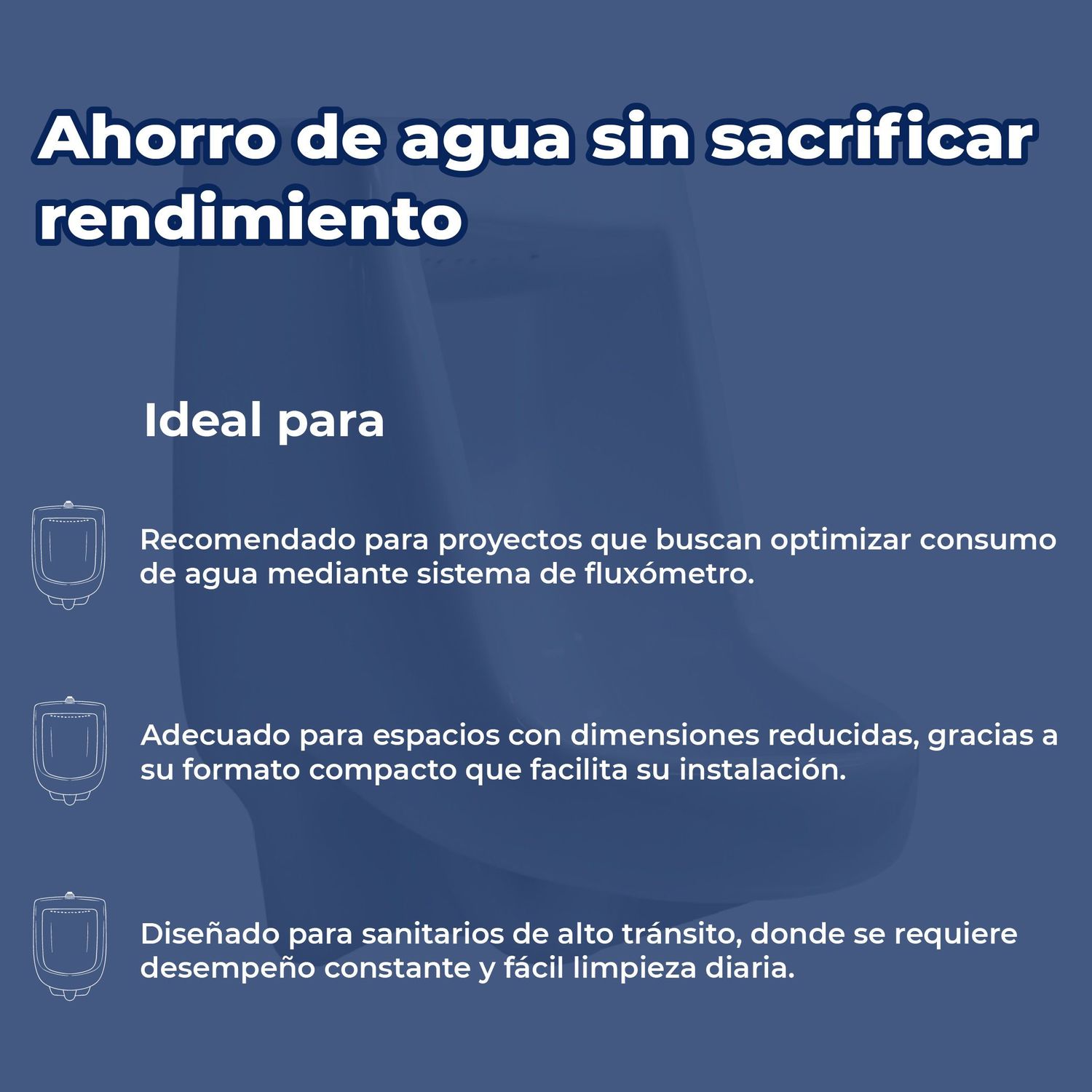 Mingitorio Cato Terra II Blanco de Cerámica para Baño de 3.8 L