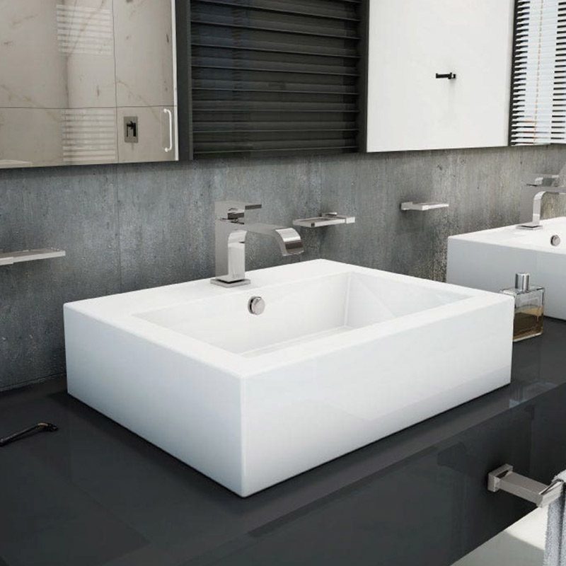 Lavabo Futura Sobreponer Blanco Helvex