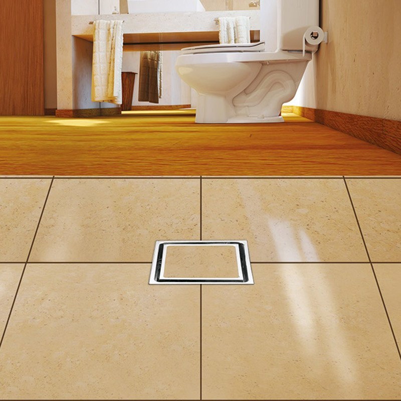 Coladera Piso Una Boca Tapa Cuadrada 25-CHLI