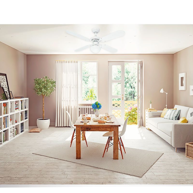 Ventilador de Cielo Contessa 42 pulg Blanco