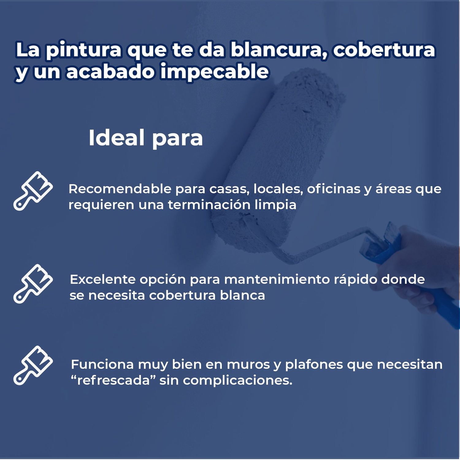 Pintura Vinil Acrílica Blanca Fresh Finish 19 Lt