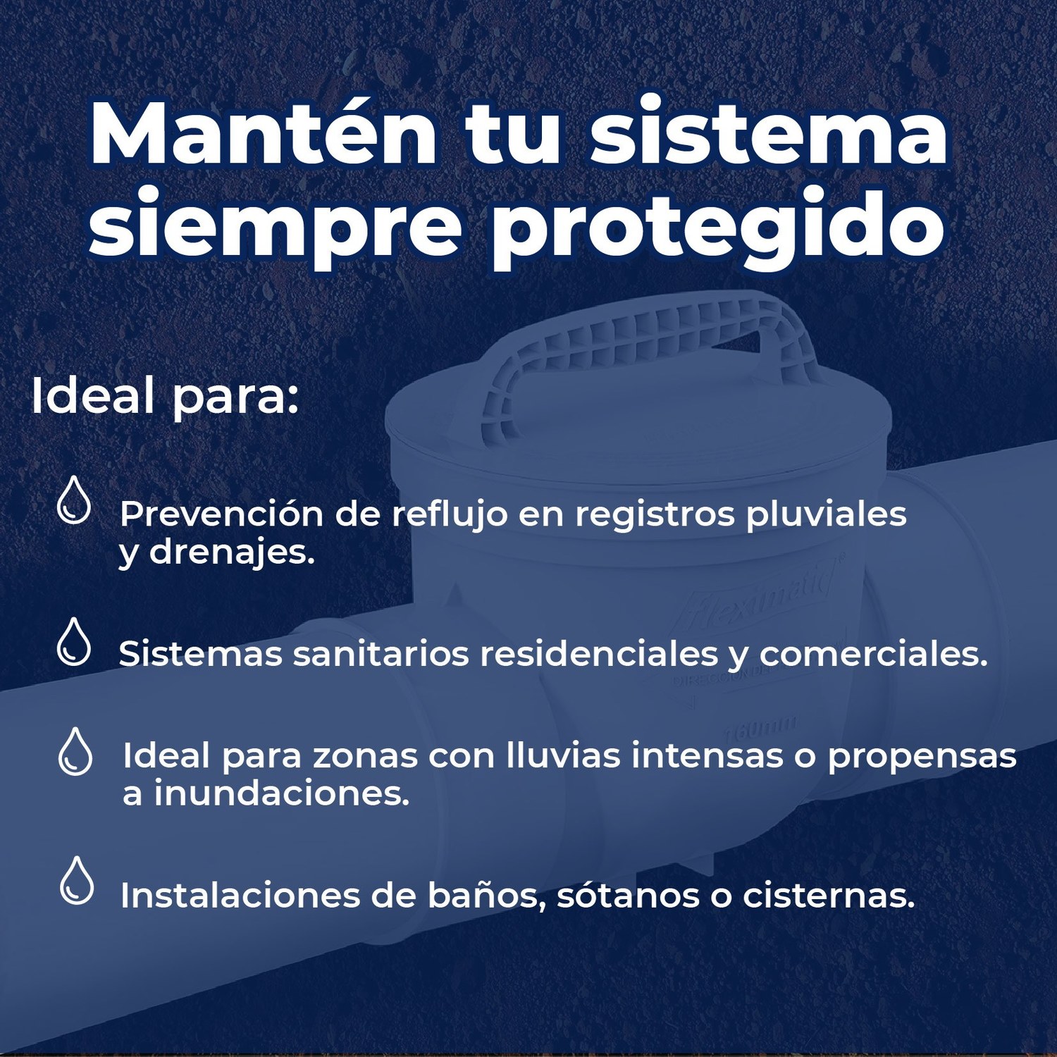 Válvula Anti Retorno Fleximatic 6 pulg