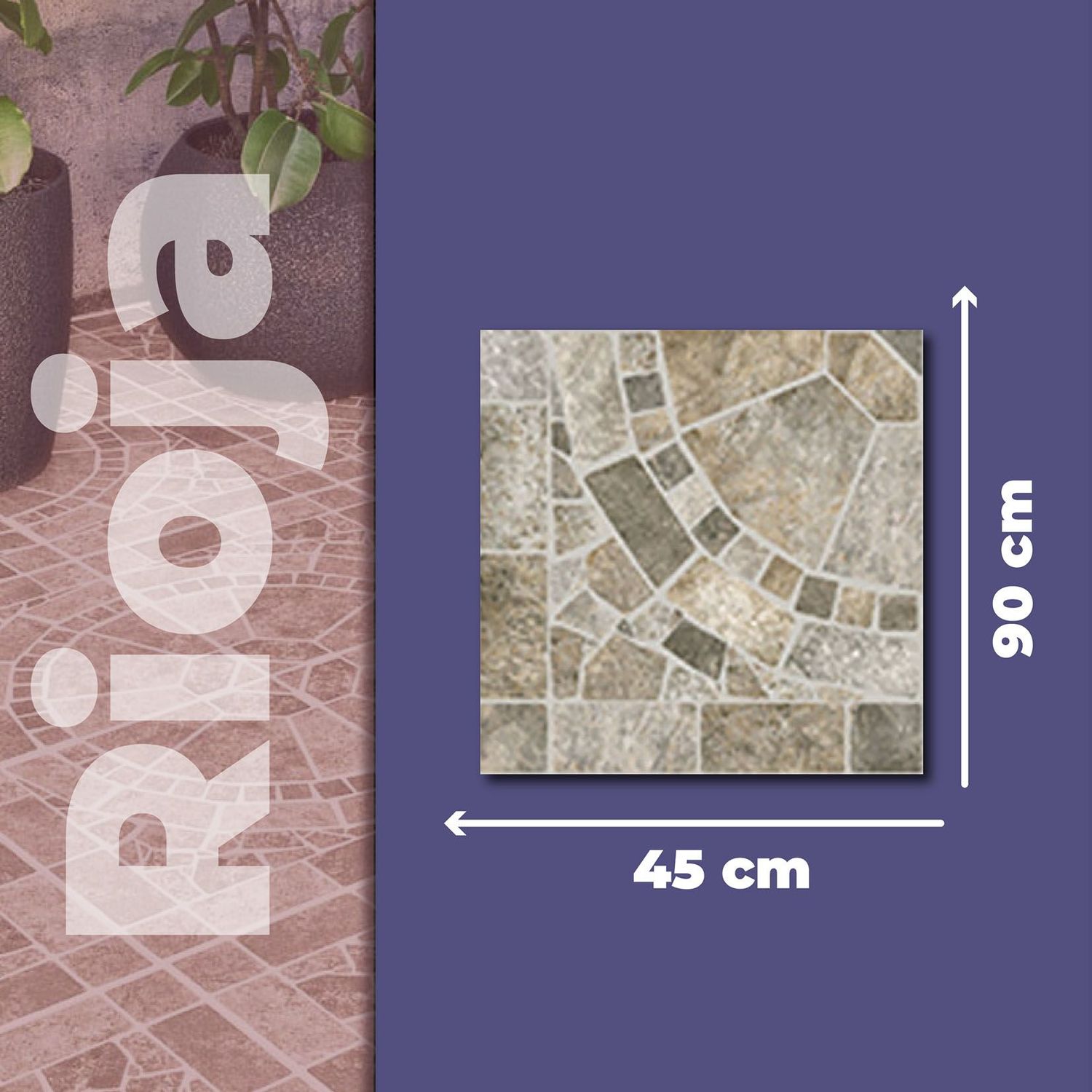 Piso Rioja Gris Daltile Optima 37 x 37 cm