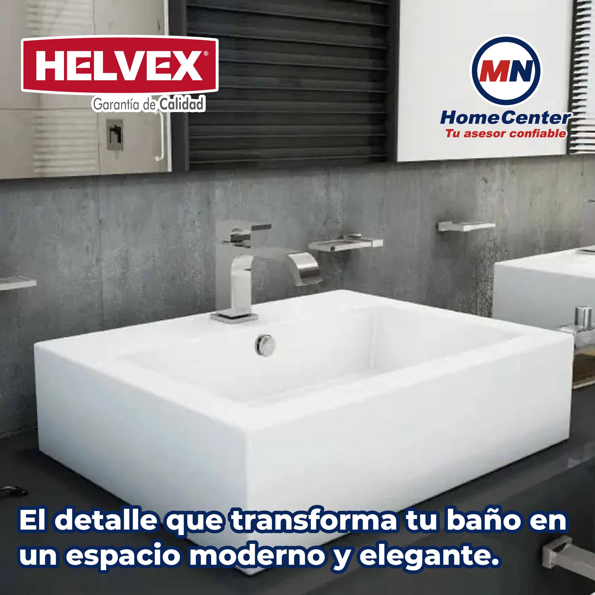 Lavabo de Sobreponer con Una Perforación y con Rebosadero Helvex