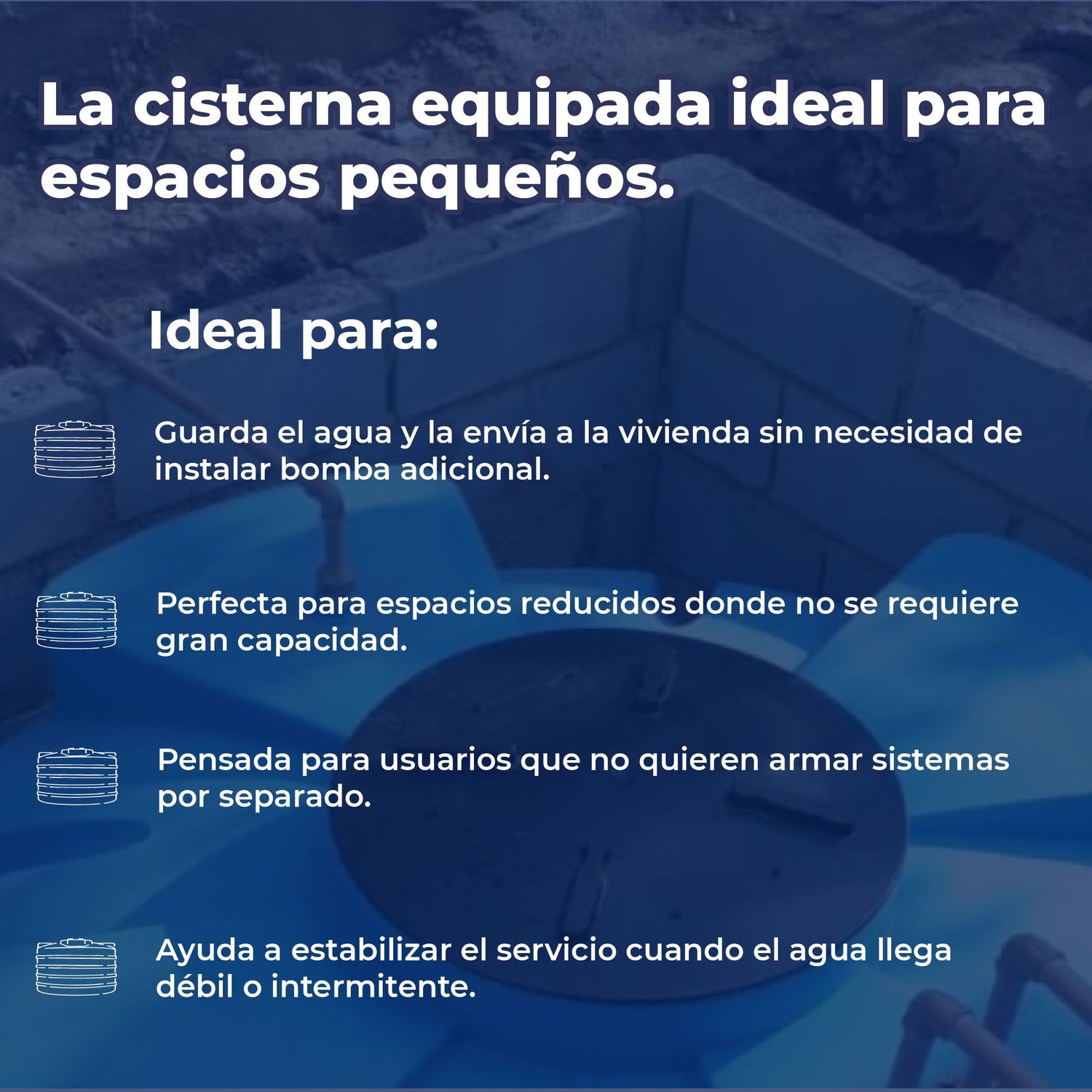 Cisterna Rotoplas Equipada 1200 L Para Almacenar Agua