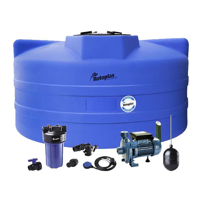 Cisterna Rotoplas Equipada 10,000 L para Almacenamiento de Agua