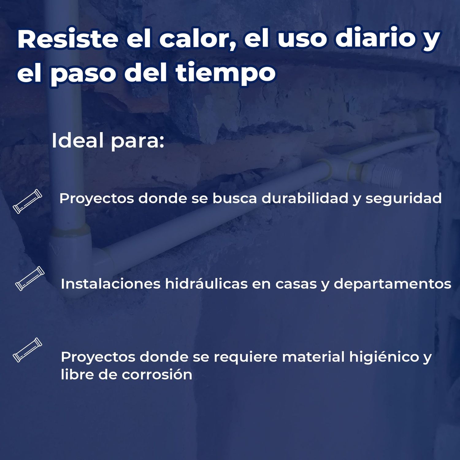 Tubo CPVC Iusa 3/4 Pulg x 6.10 m para Instalaciones Hidráulicas