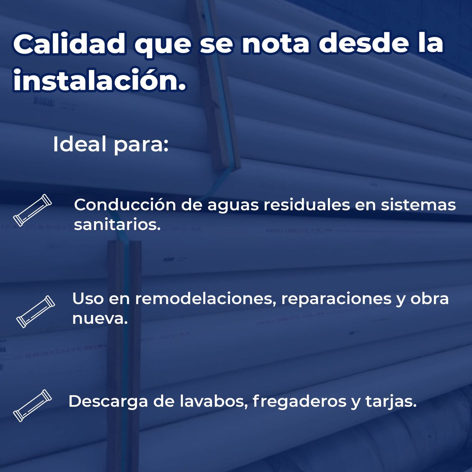 Tubo Para Sanitario PVC Norma 2 pulg x 6.10 m DTC