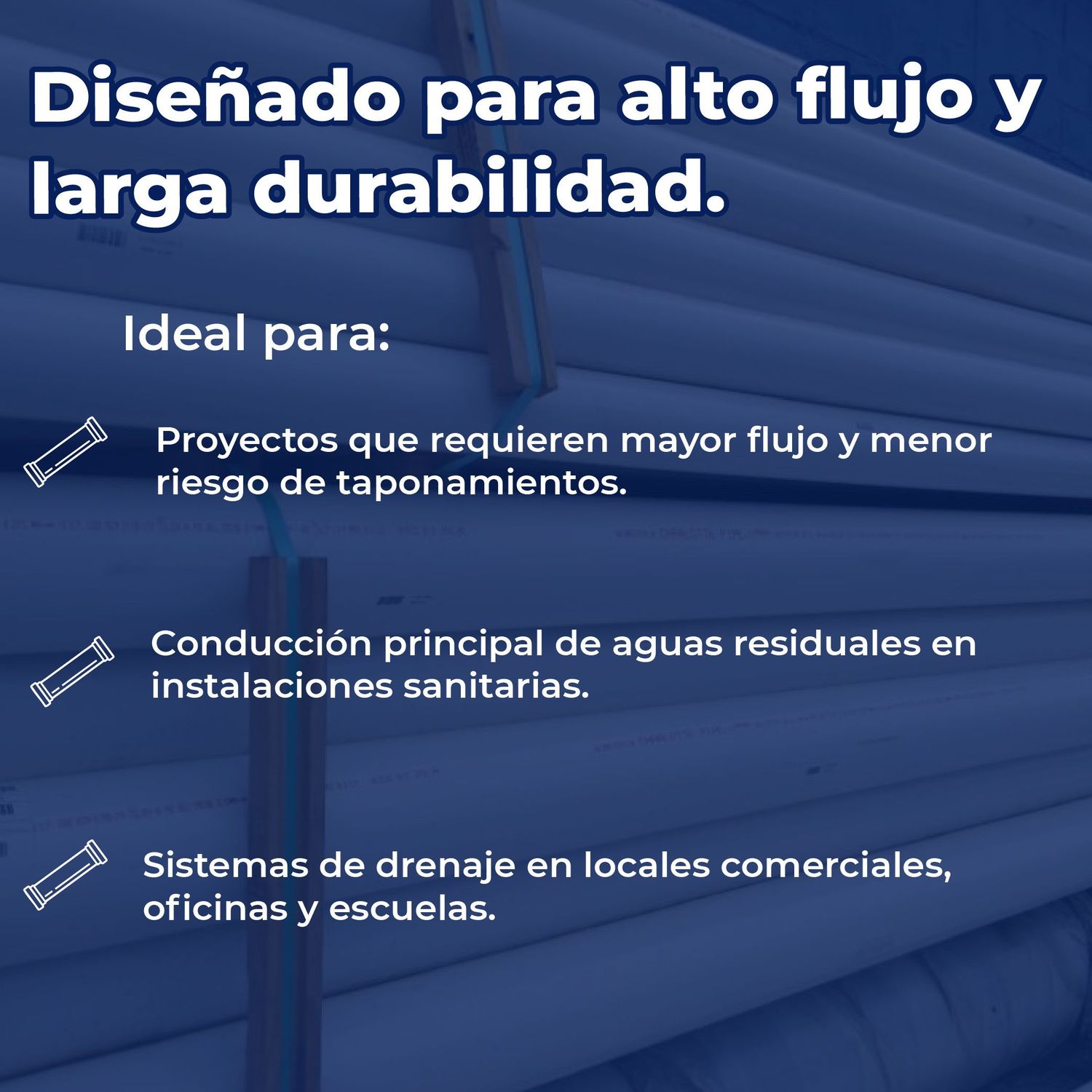 Tubo Sanitario PVC Norma 4 pulg x 6.10 m DTC