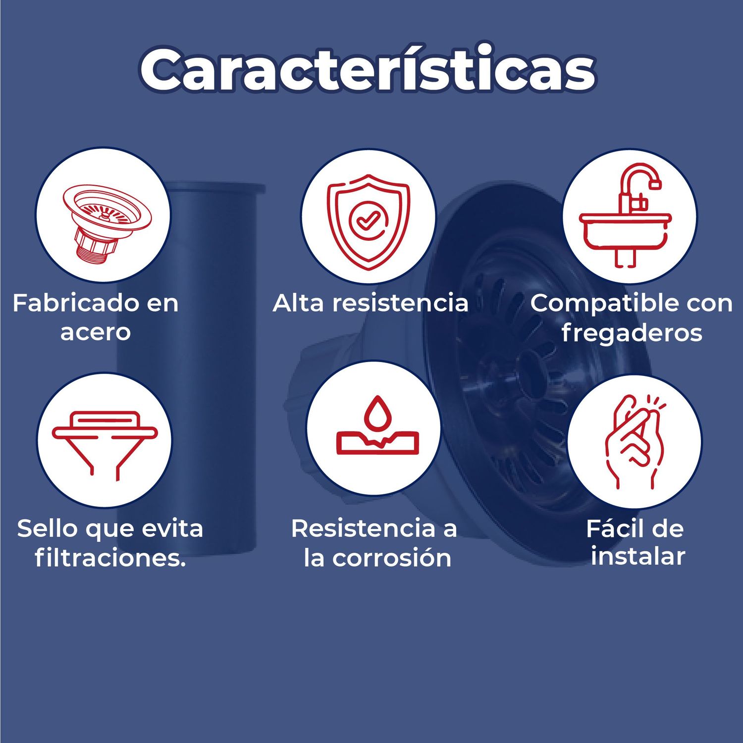 Contracanasta Para Fregadero Coflex Acero Inoxidable PH 400