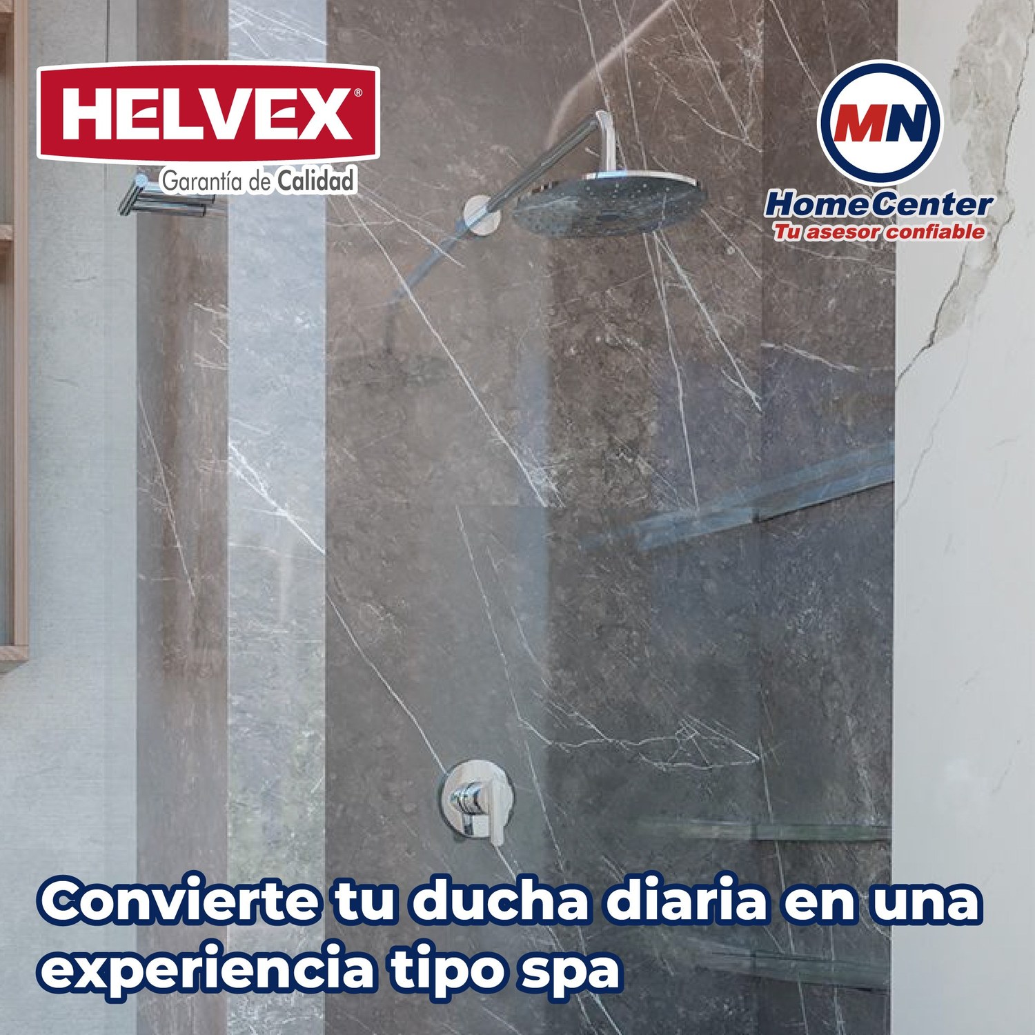 Regadera Redonda Multichorro 10 pulg Cromo Helvex H-3302