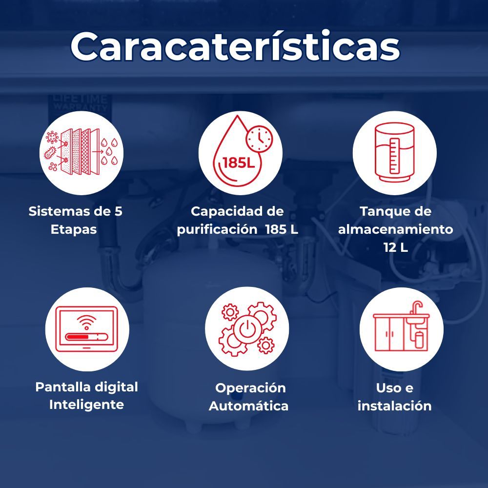Filtro Purificador De Agua Osmosis Inversa Rotoplas