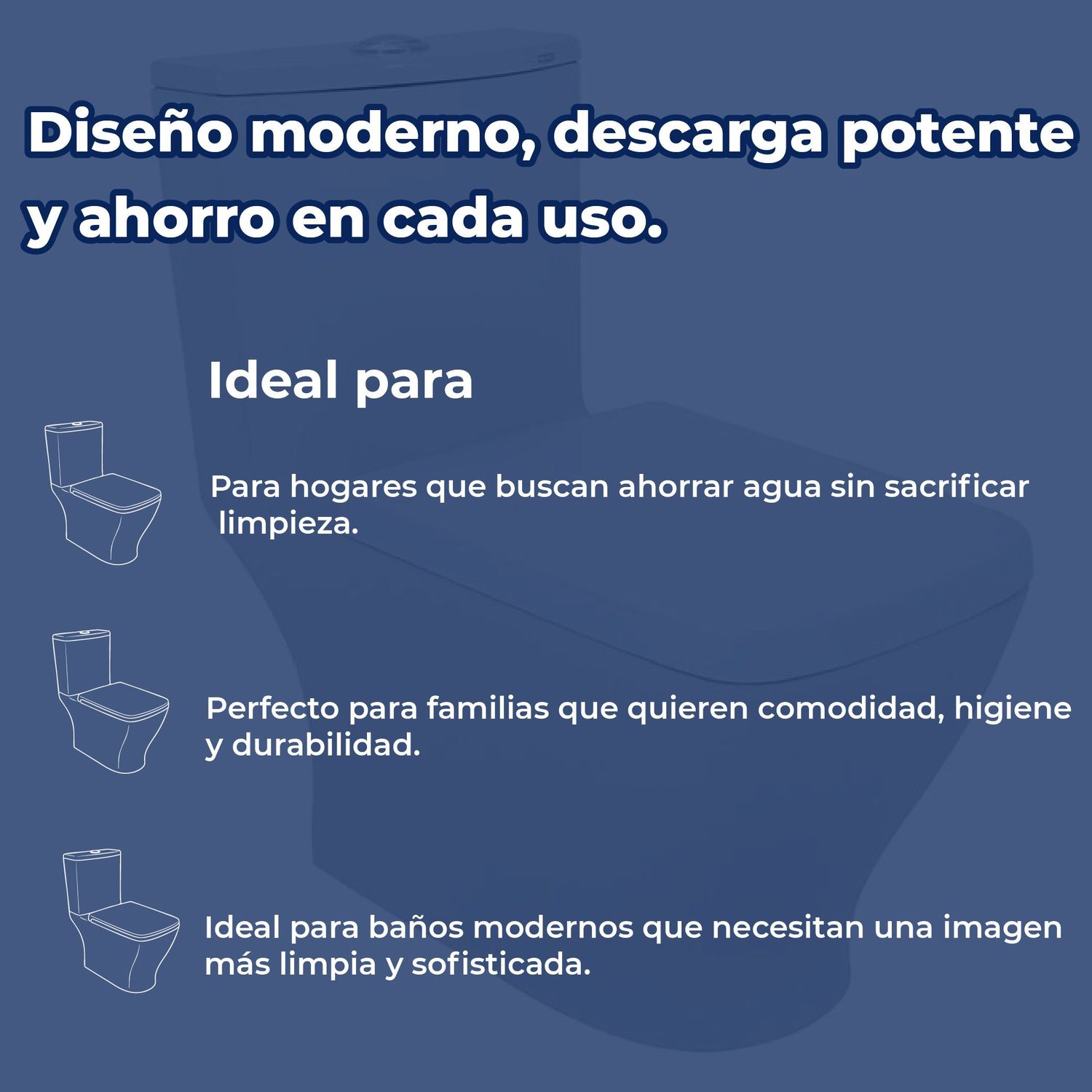 Sanitario WC One Piece Blanco Capri Plus Ecológico 4.8 L Helvex