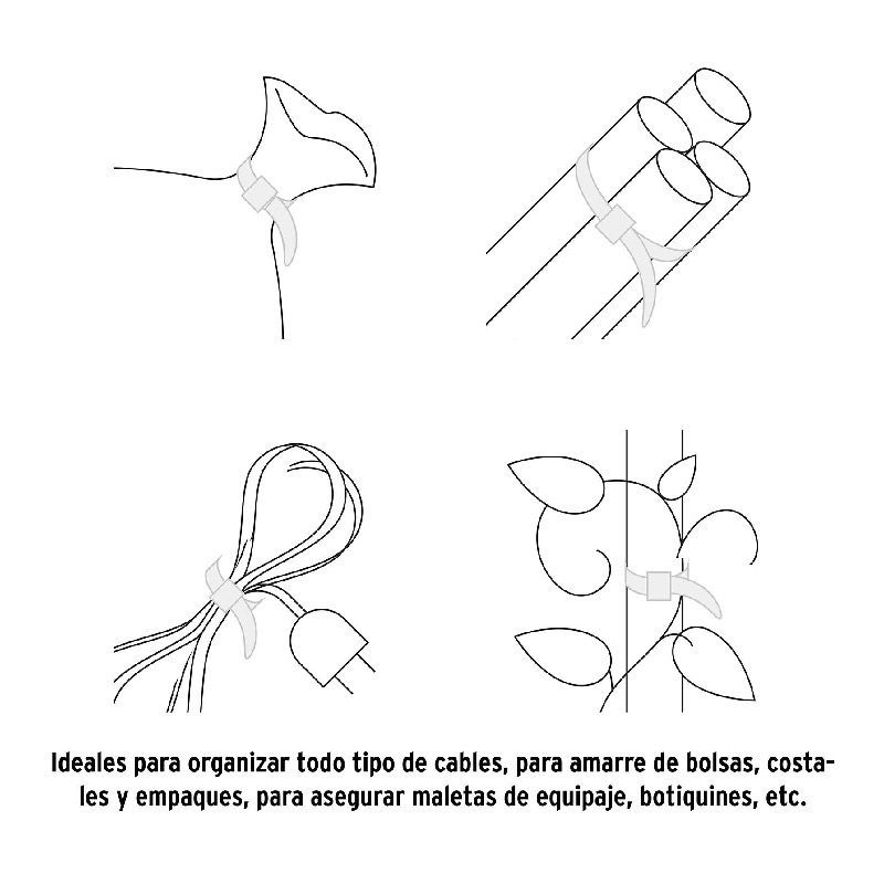 Cincho Plástico Volteck Natural 40 cm Tensión 22 kg