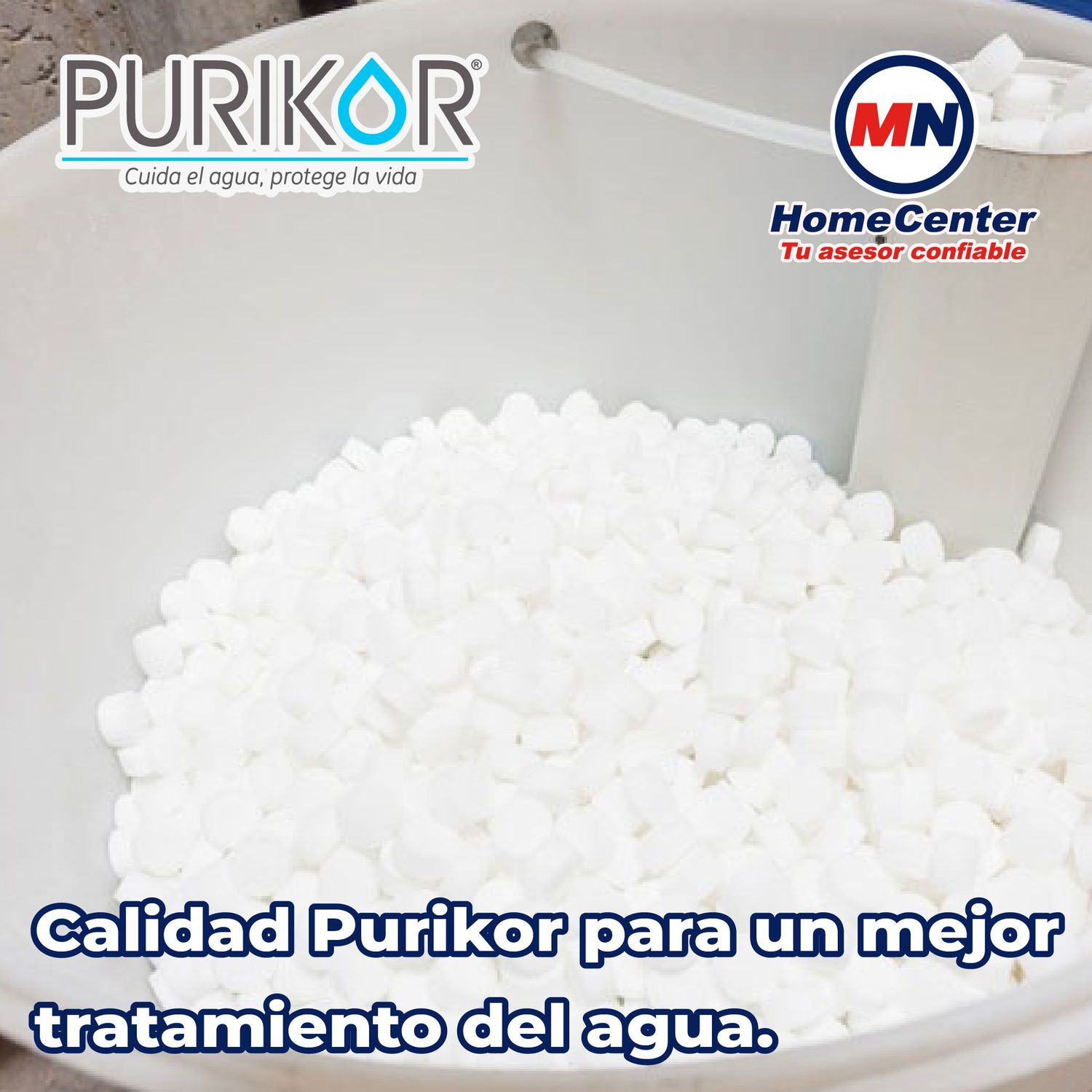 Sal Para Suavizador en Pellets 20 kg Purikor