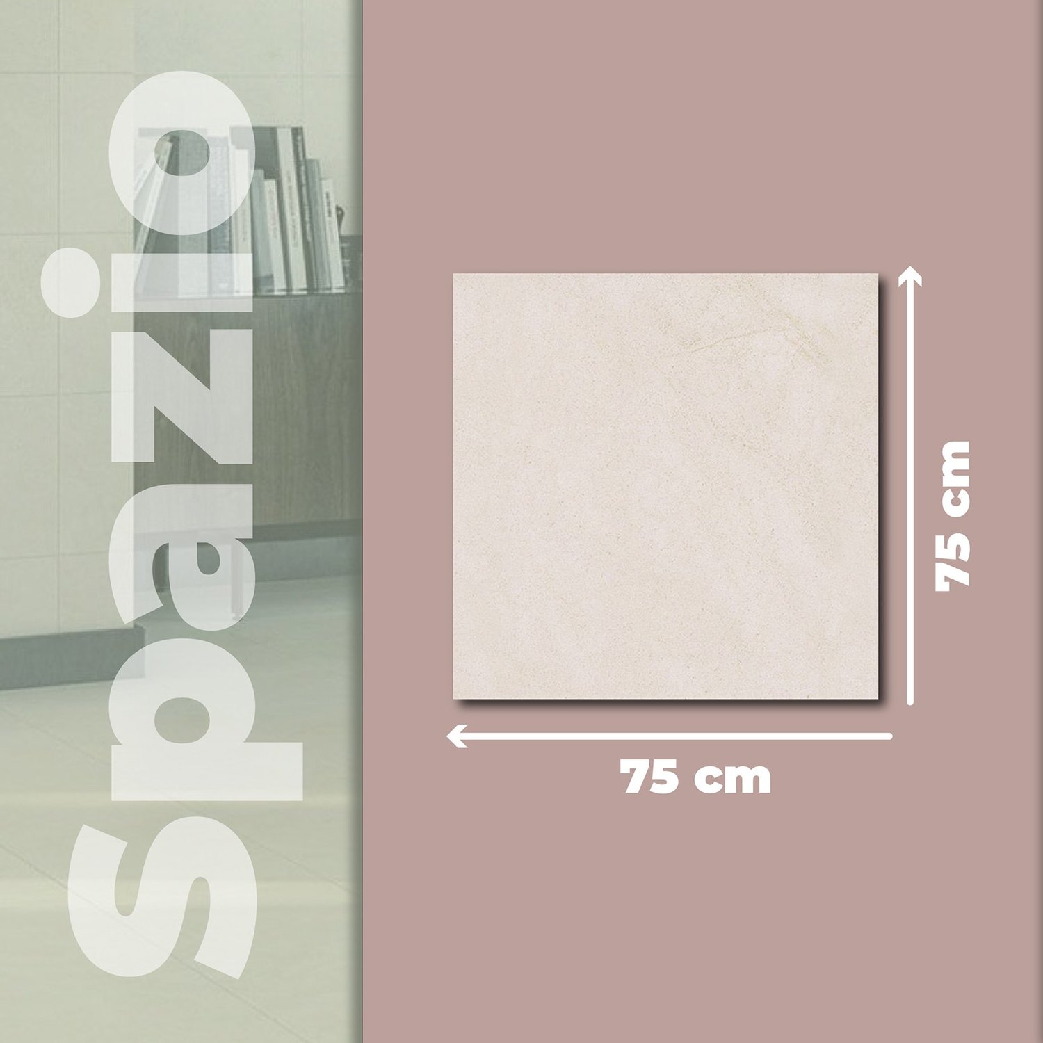 Piso Spazio Crema Daltile 75x75 cm Rectificado