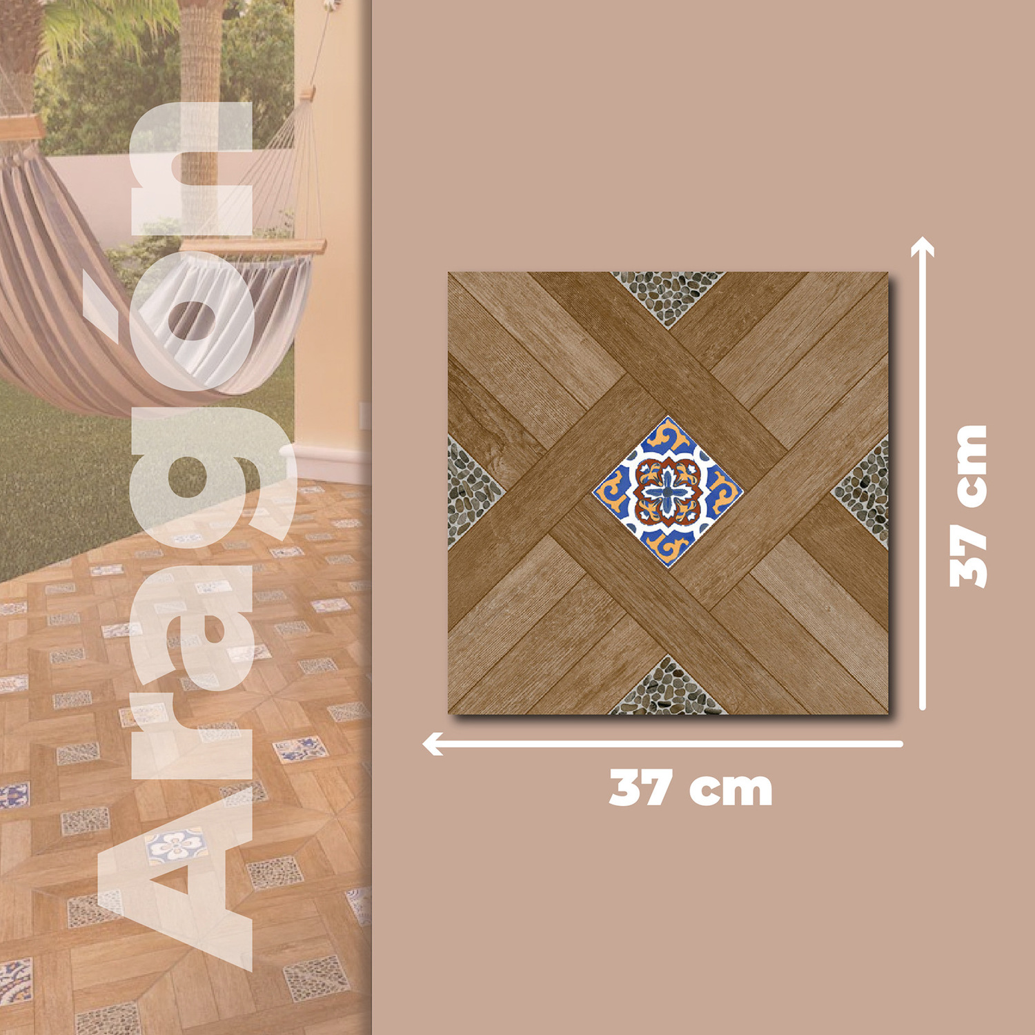 Piso Aragón Café Daltile 45 x 45 cm