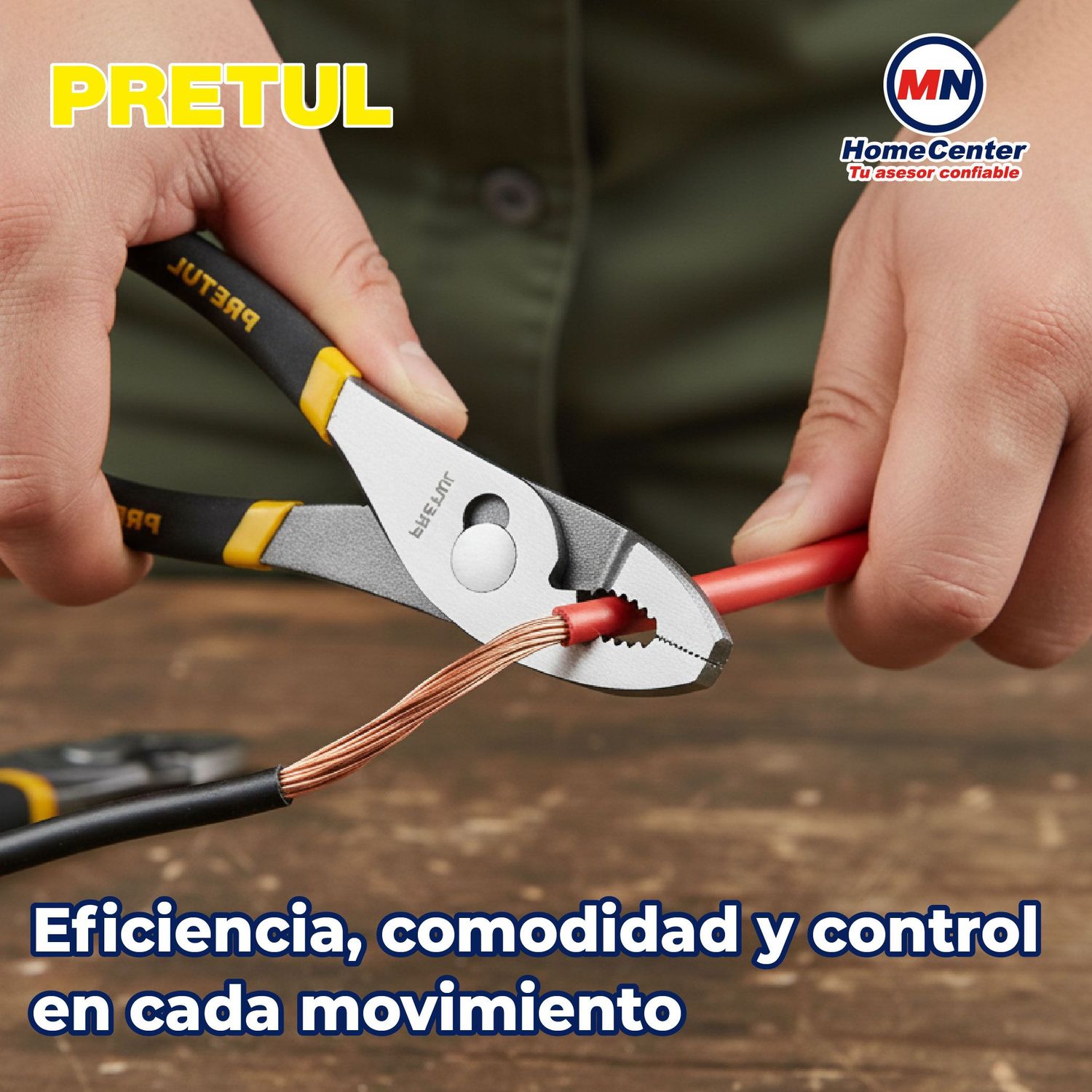 Pinza de chofer 8" mango de pvc Pretul