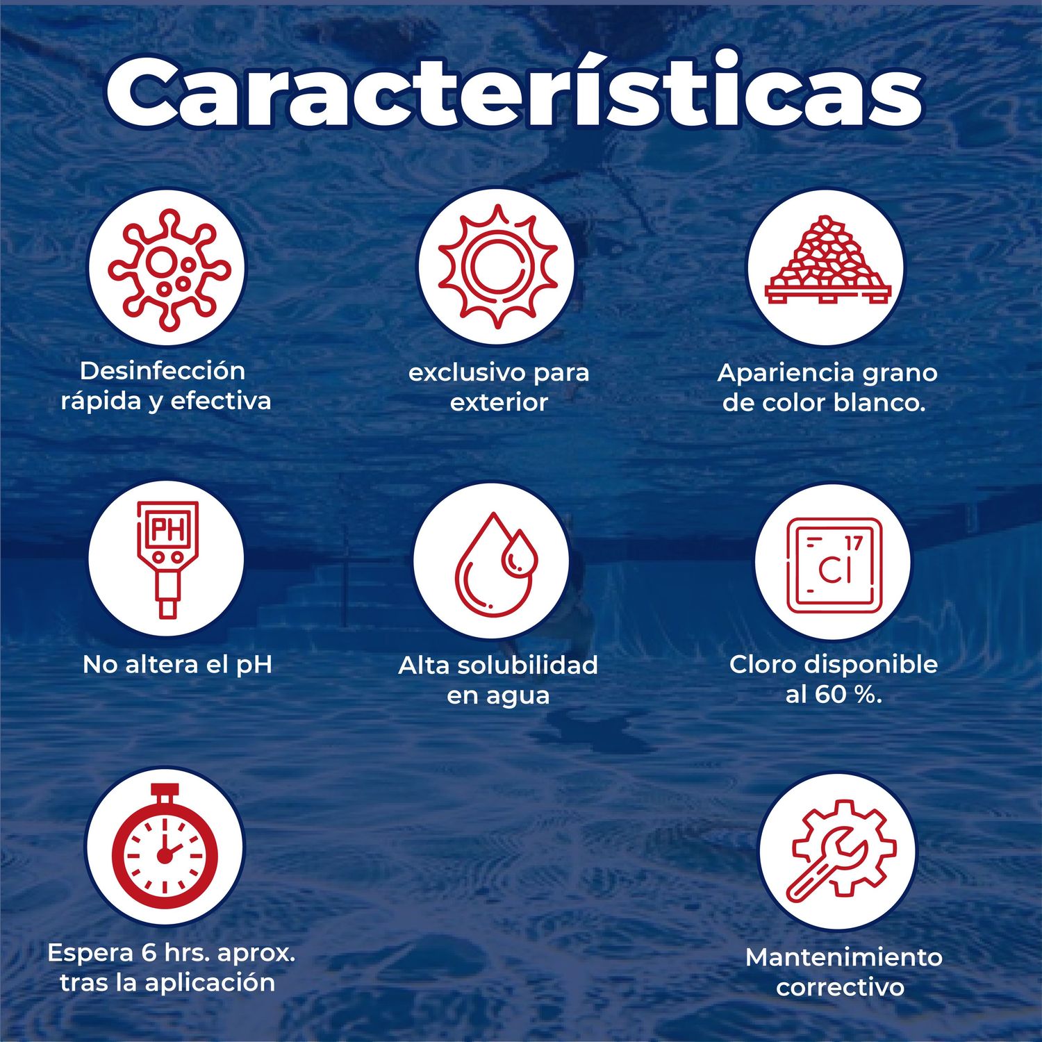 Shock Correctivo 4 Kg Dicloro Para Albercas Y Piscinas Spin