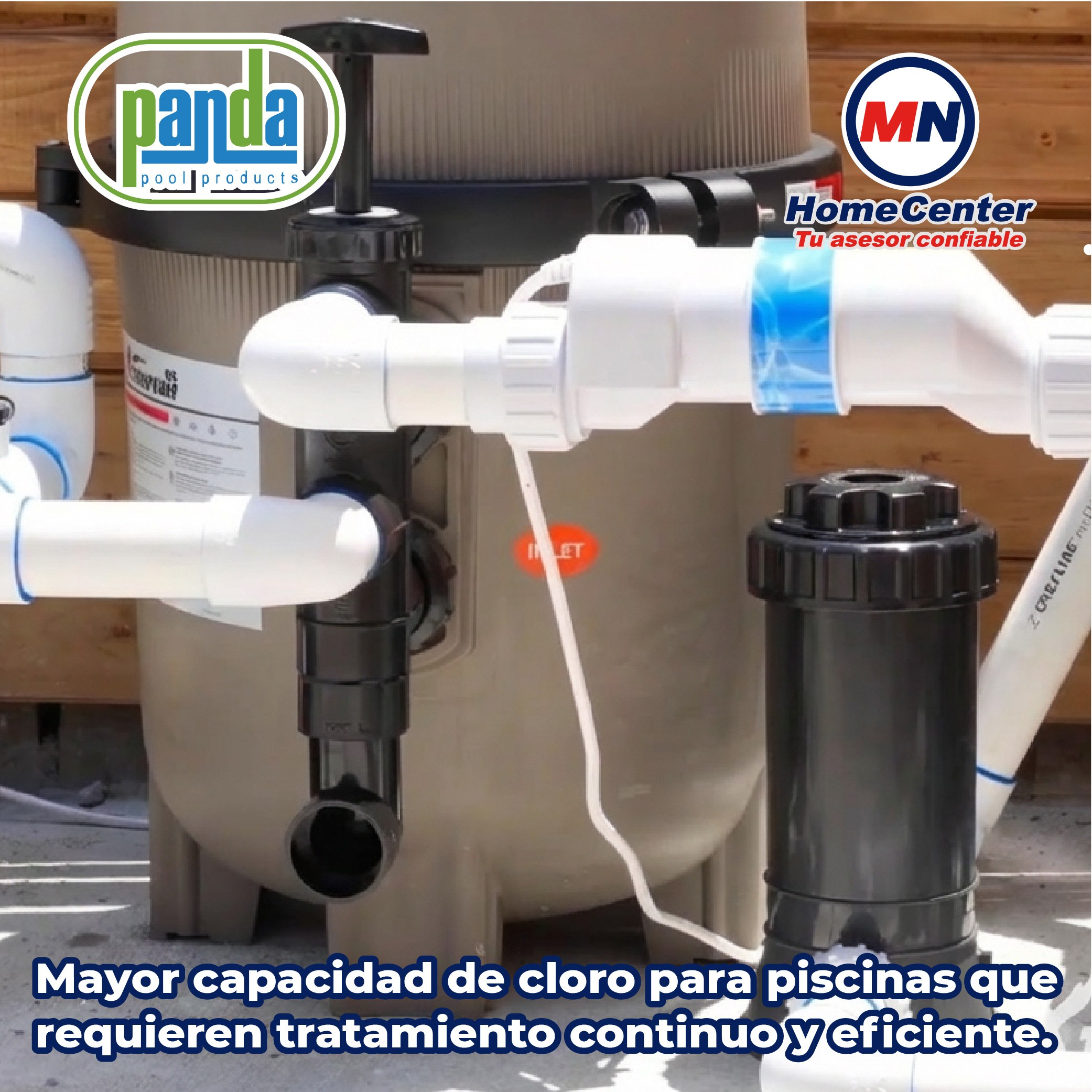 Clorador Automático En Linea 4kg Para Piscinas Albercas