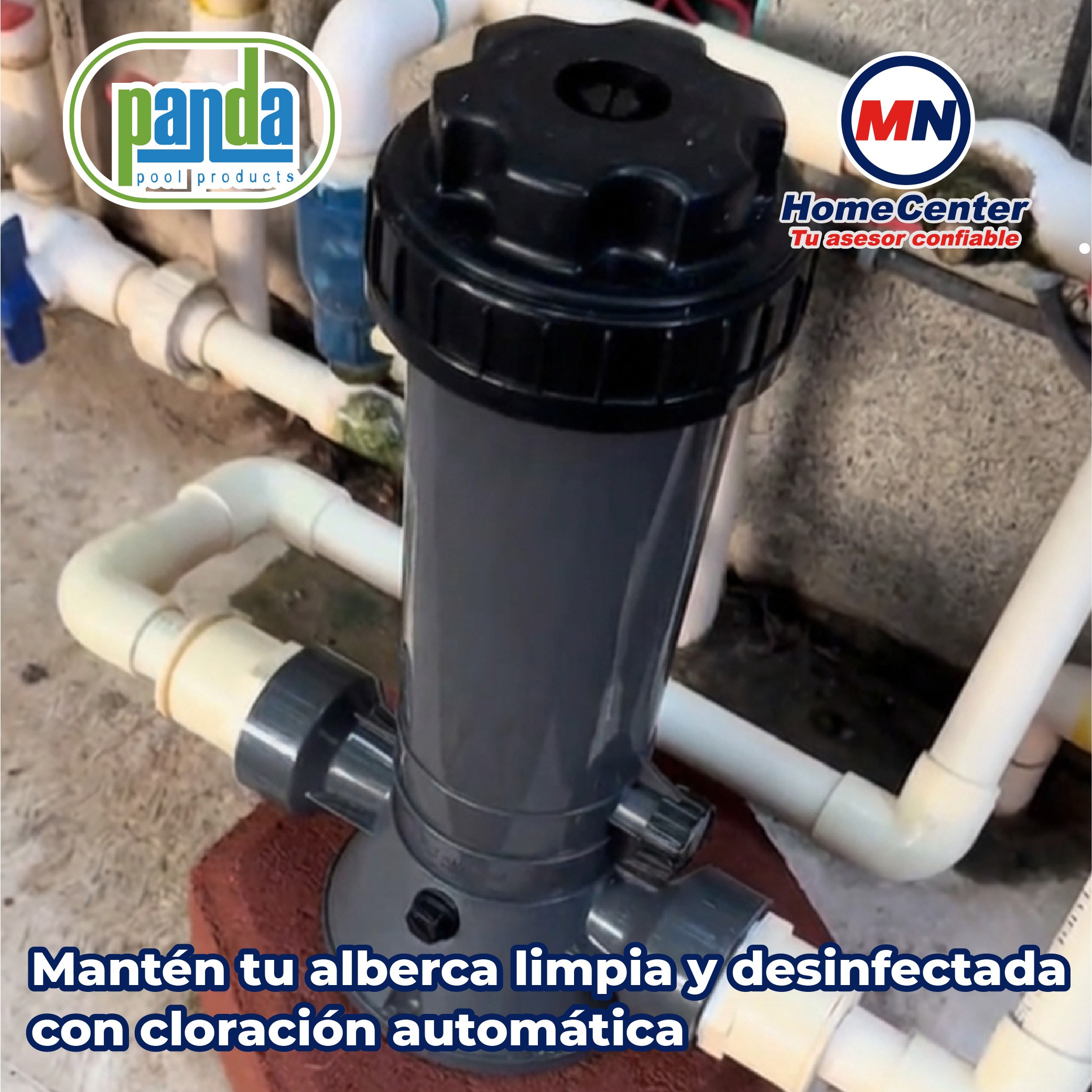 Clorador Automático Para Pastilla en Linea C/Válvula 2 KG