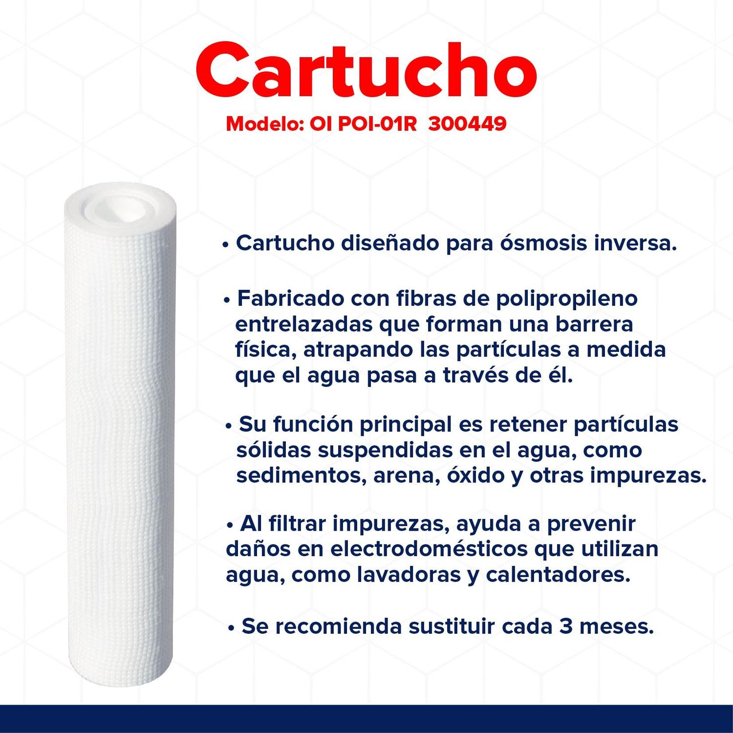 Cartucho Repuesto Polipropileno OI Rotoplas