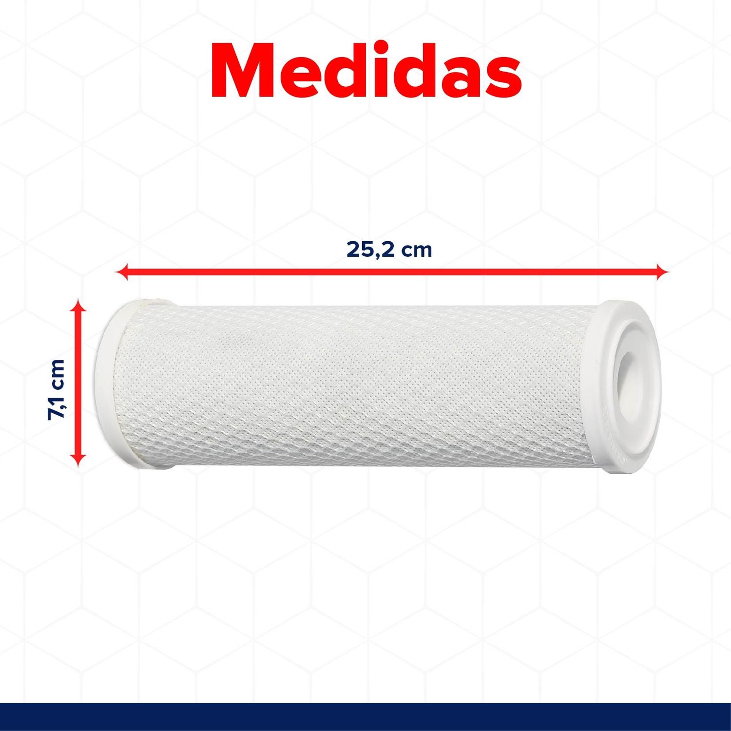 Cartucho Repuesto Carbón Activado Secundario OI Rotoplas