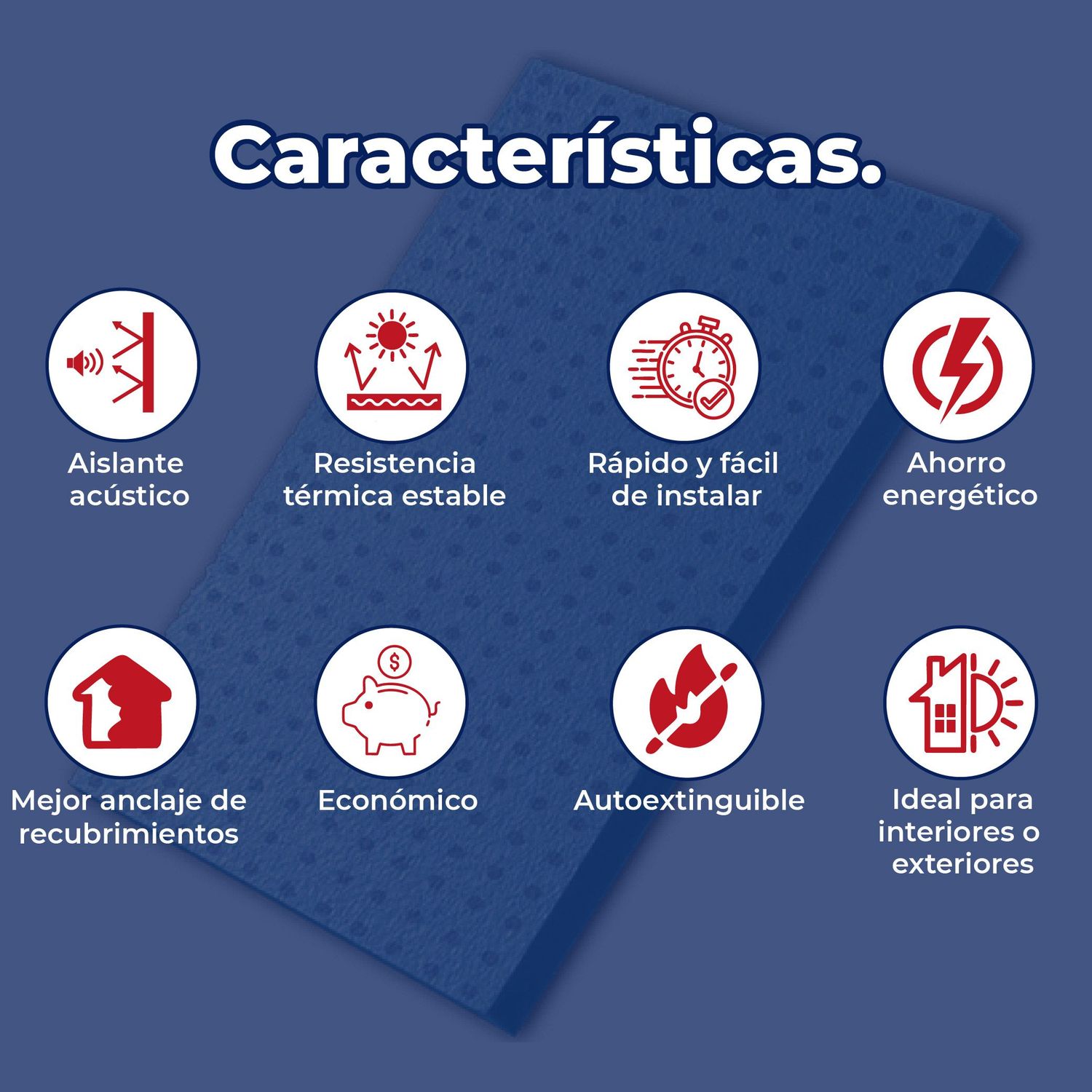 Placa poliestireno Fanosa Blueboard 2" 1.22 x 2.47 M densidad 28