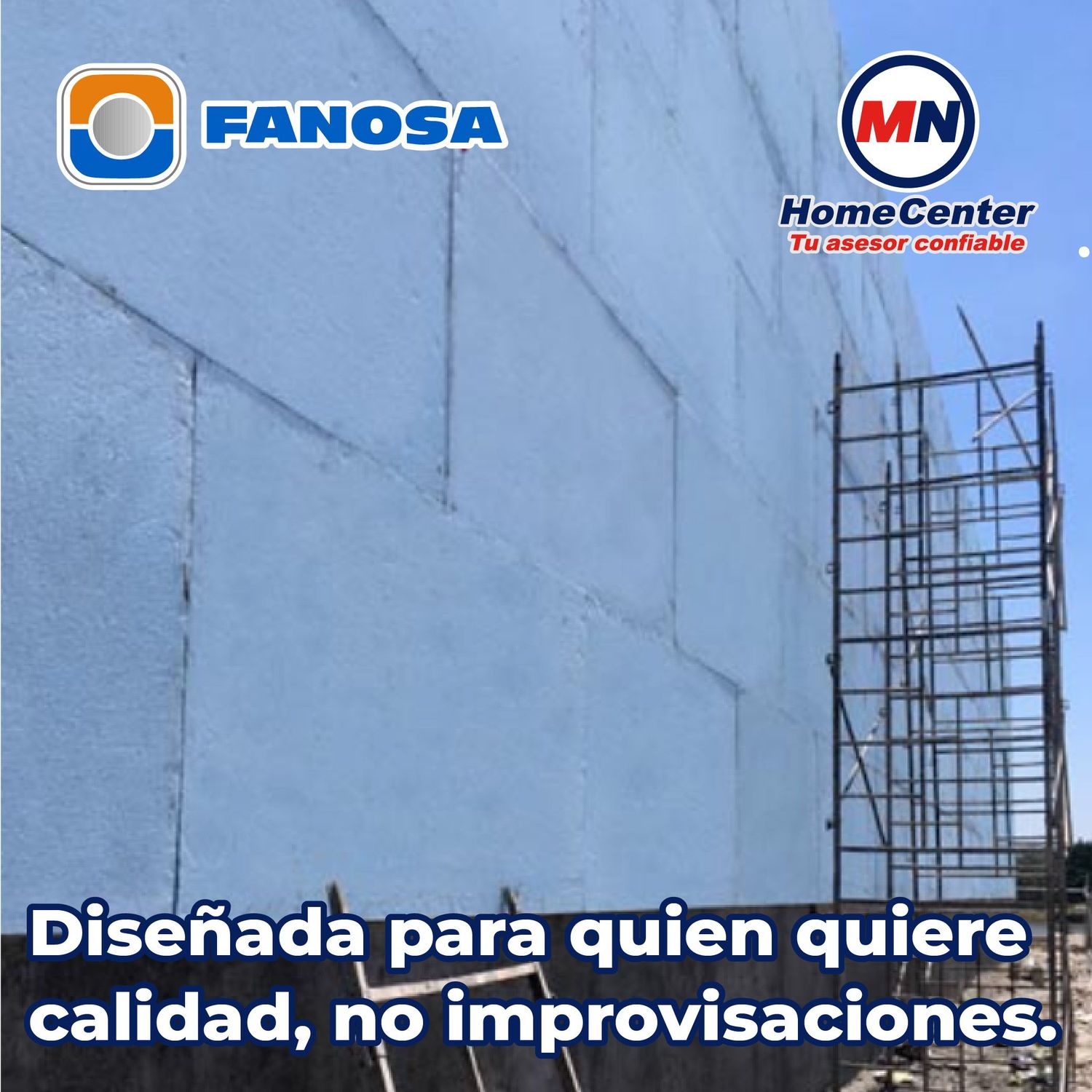 Placa poliestireno Fanosa Blueboard 2" 1.22 x 2.47 M densidad 28