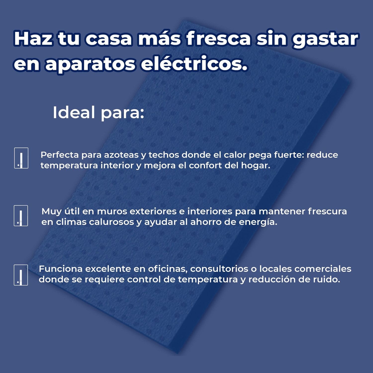 Placa poliestireno Fanosa Blueboard 2" 1.22 x 2.47 M densidad 28