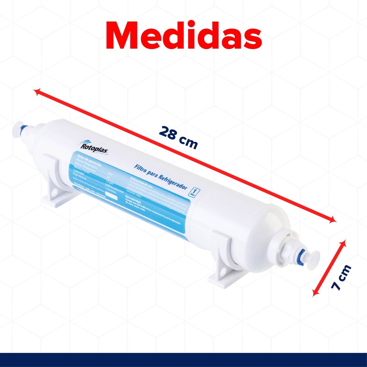 Cartucho Filtro Refrigerador Rotoplas