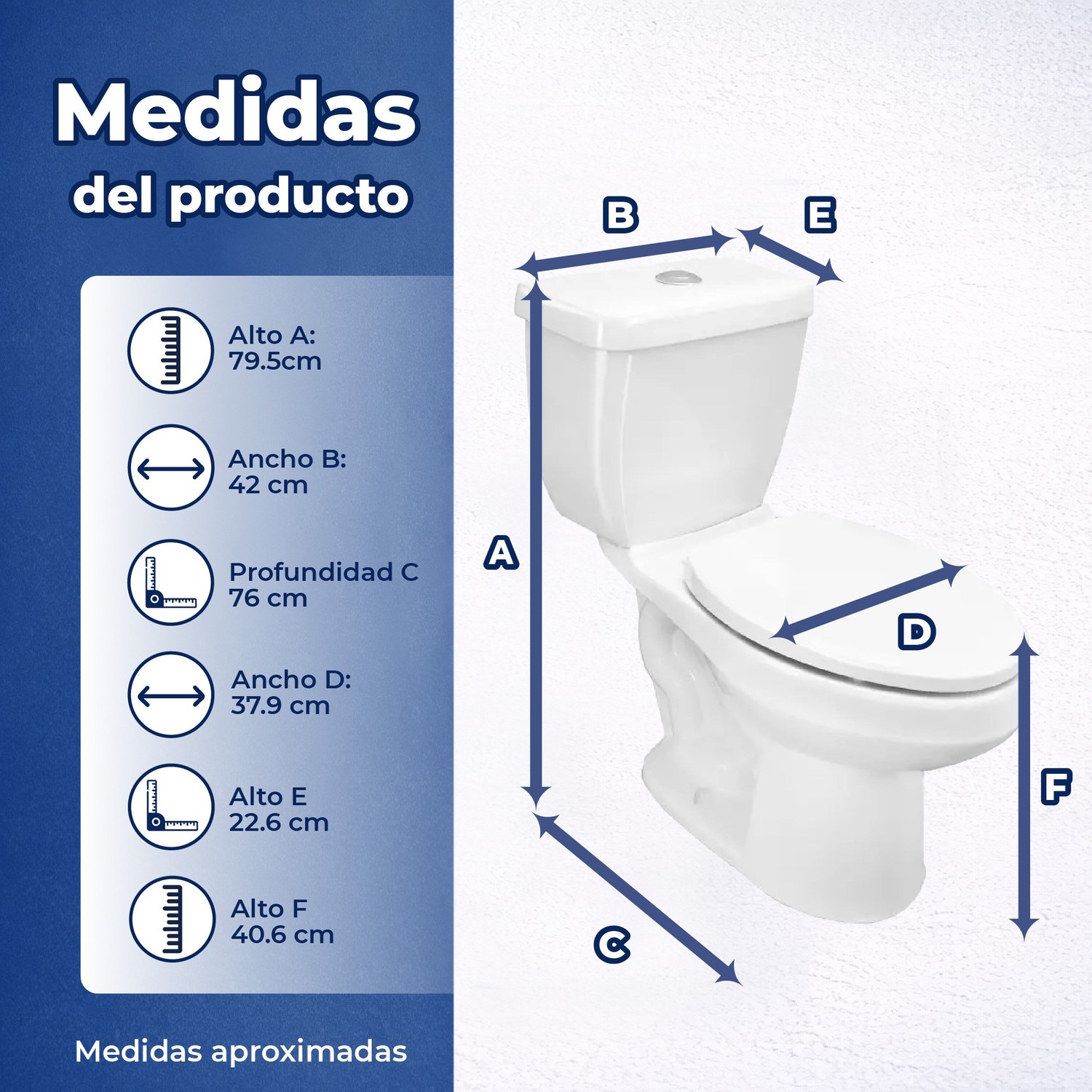 Sanitario WC Alargado Blanco Drakar16 Ecológico 4.8 L Helvex