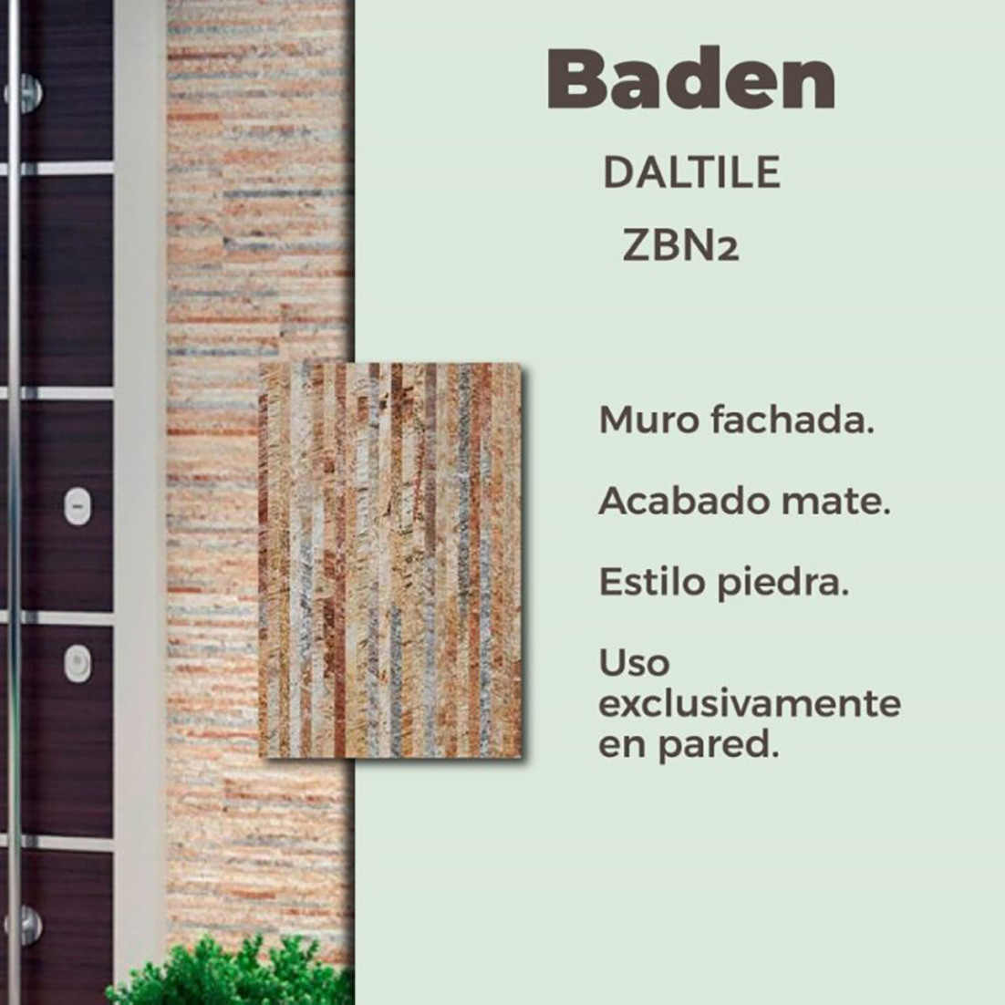 Muro Baden Multicolor Daltile 30 x 45 cm