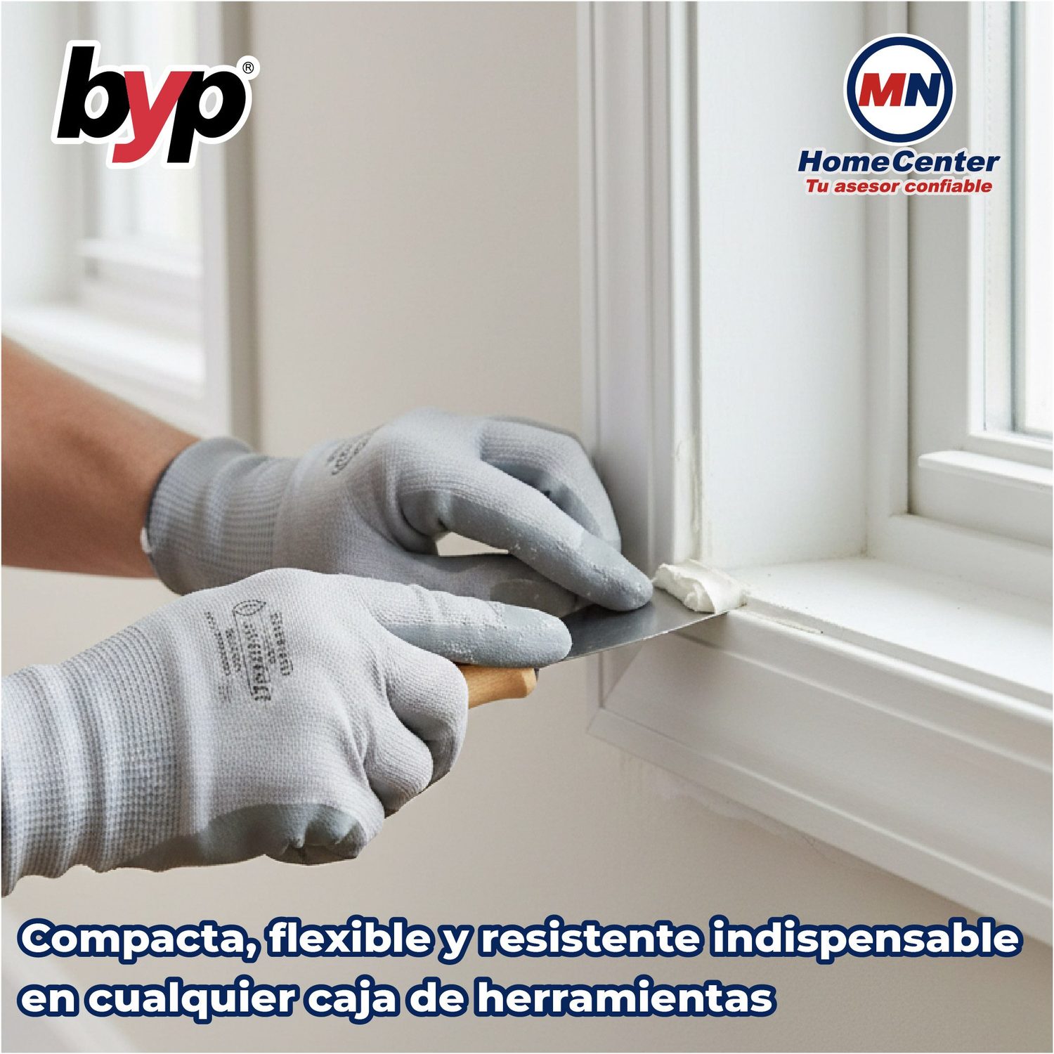 Espátula Flexible BYP Mango Madera 1½ pulg