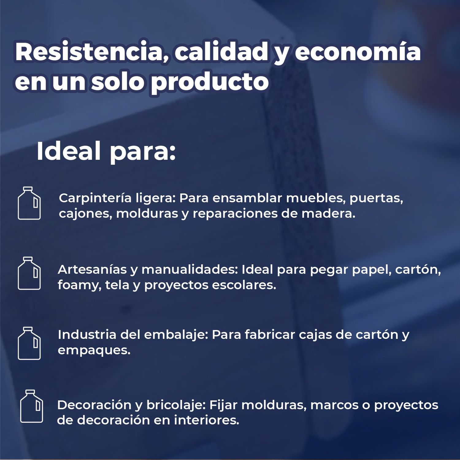 Pegamento Presto Woody Blanco 4 kg