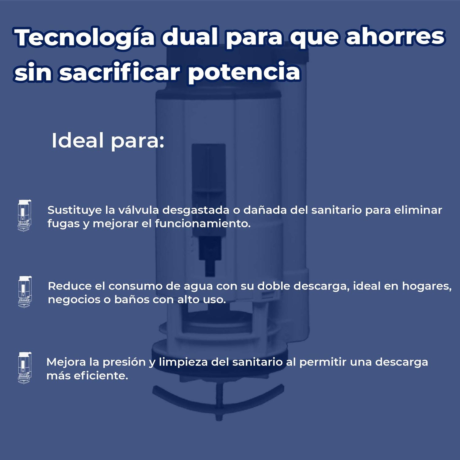 Válvula de Descarga Siamp WC One Piece 2 Pulgadas