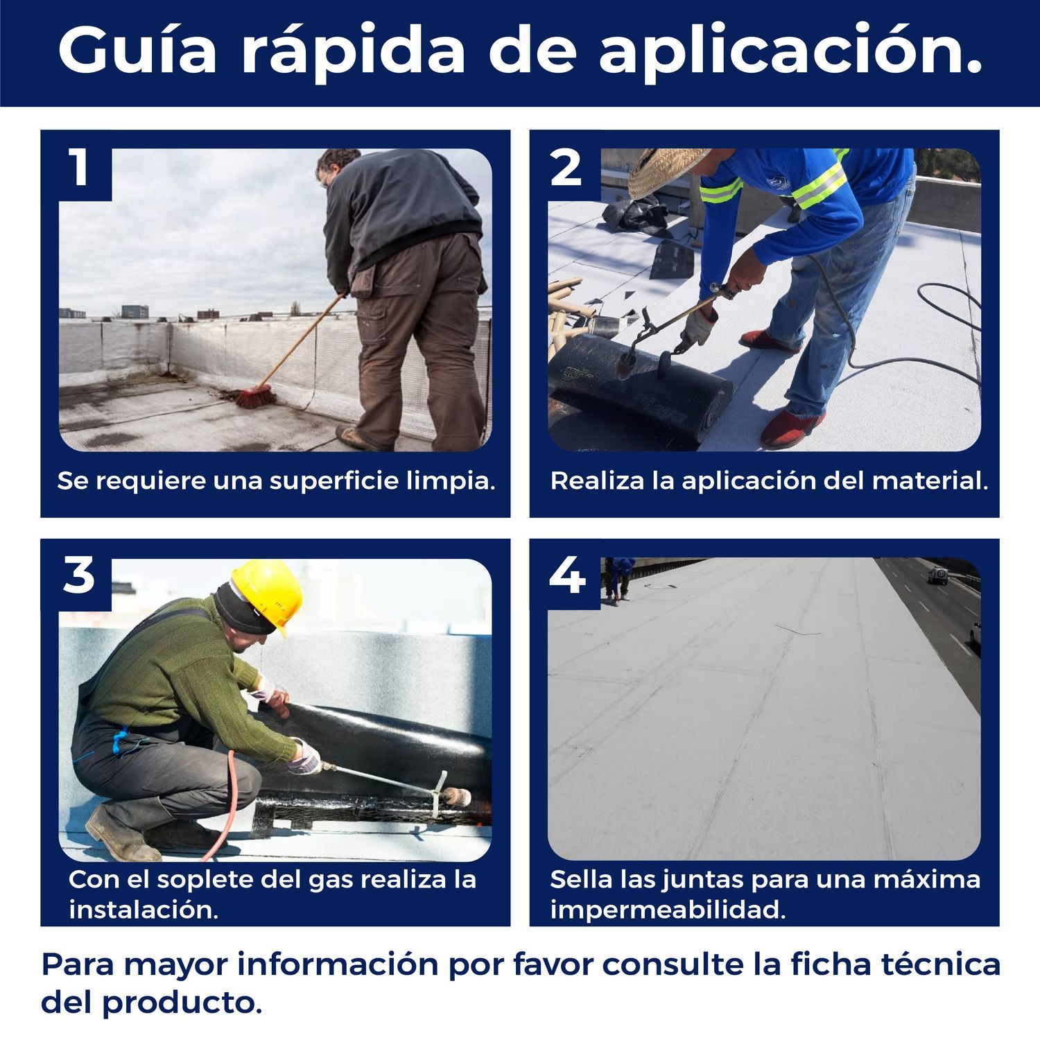 Prefabricado FP Gravilla Blanca SBS Superply 4.0mm