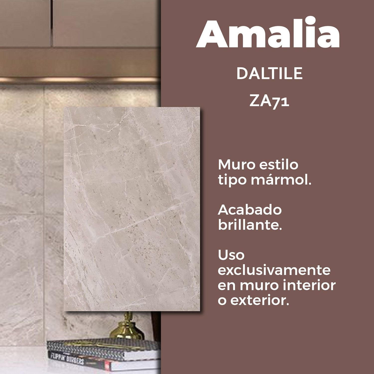 Muro Amalia Marfil Daltile 30 x 45 cm