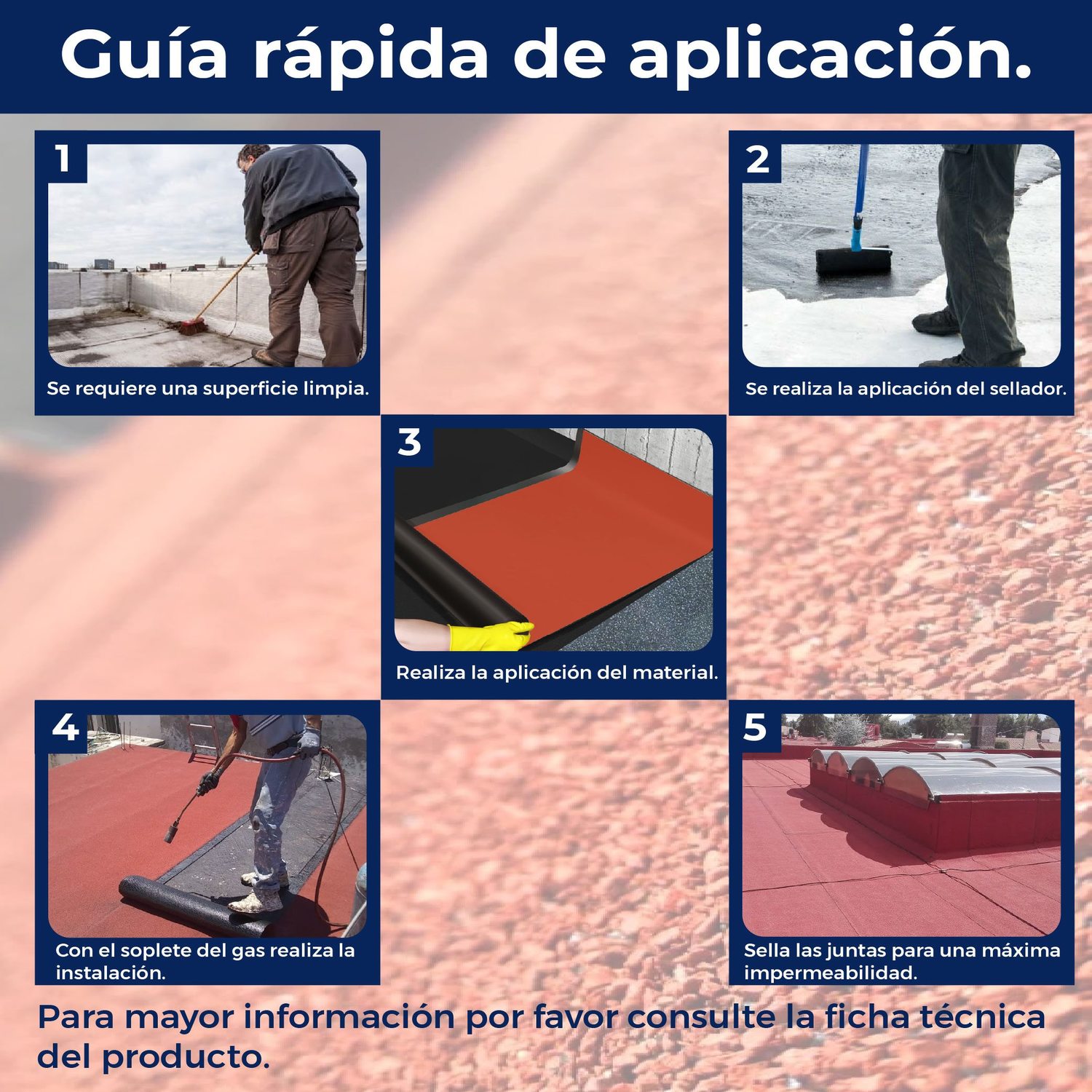 Imper prefabricado SBS superply 4.0 FP gravilla roja