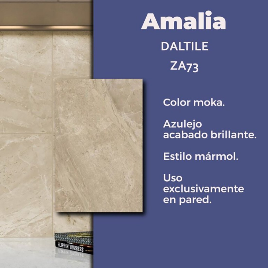 Muro Amalia Moka Daltile 30 x 45 cm
