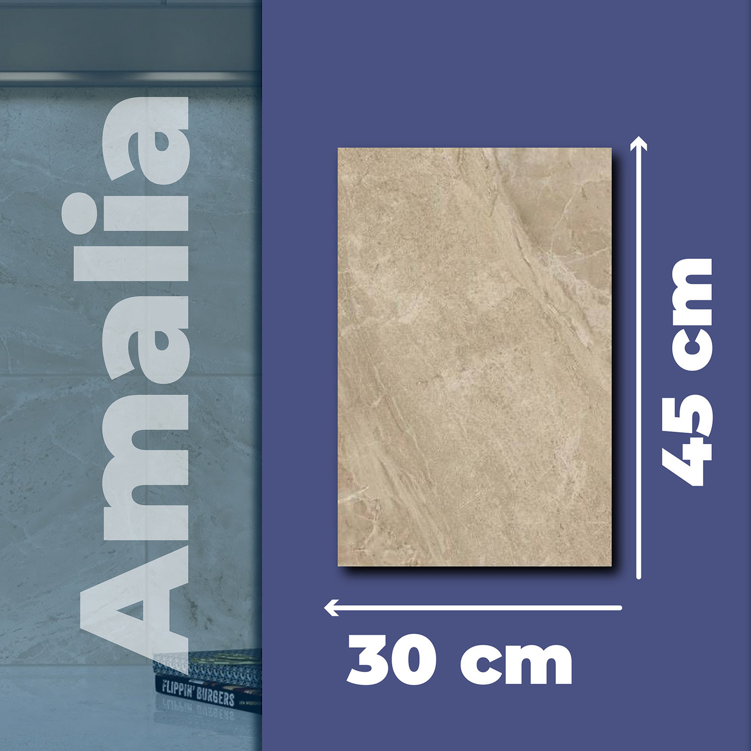 Muro Amalia Moka Daltile 30 x 45 cm