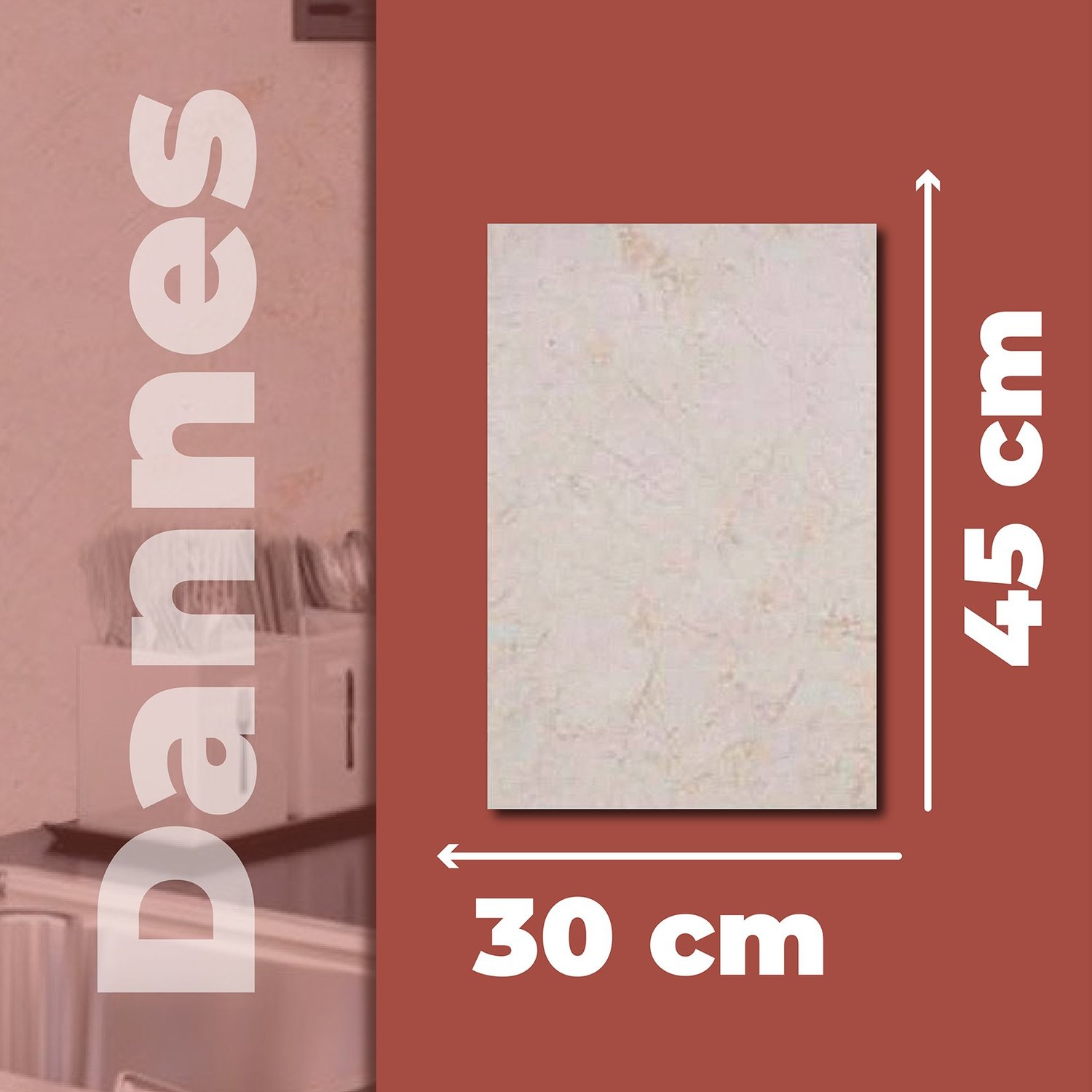 Muro Dannes Ivory Daltile 30 x 45 cm