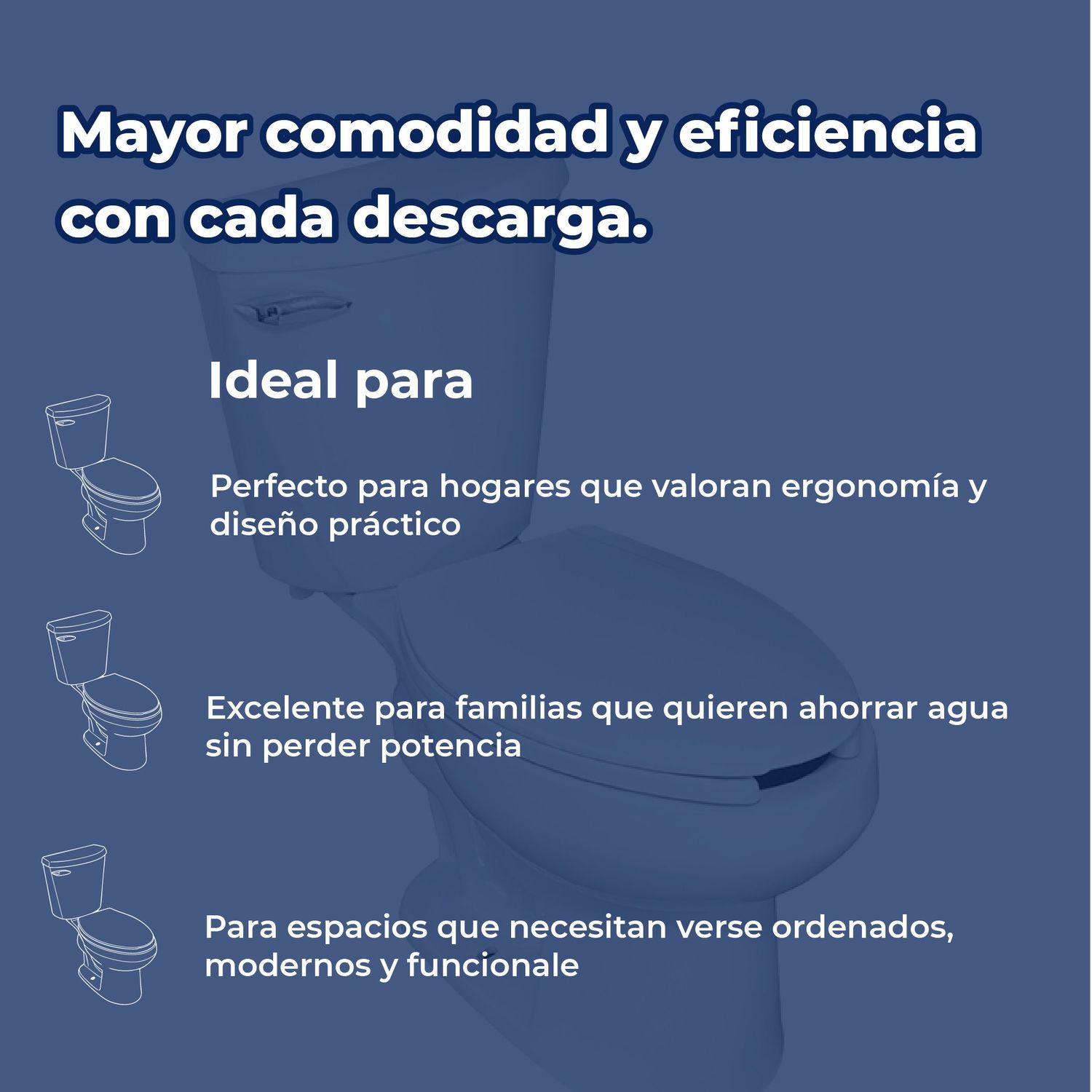 Sanitario Alargado Blanco Austral de Palanca Helvex 3.8 L