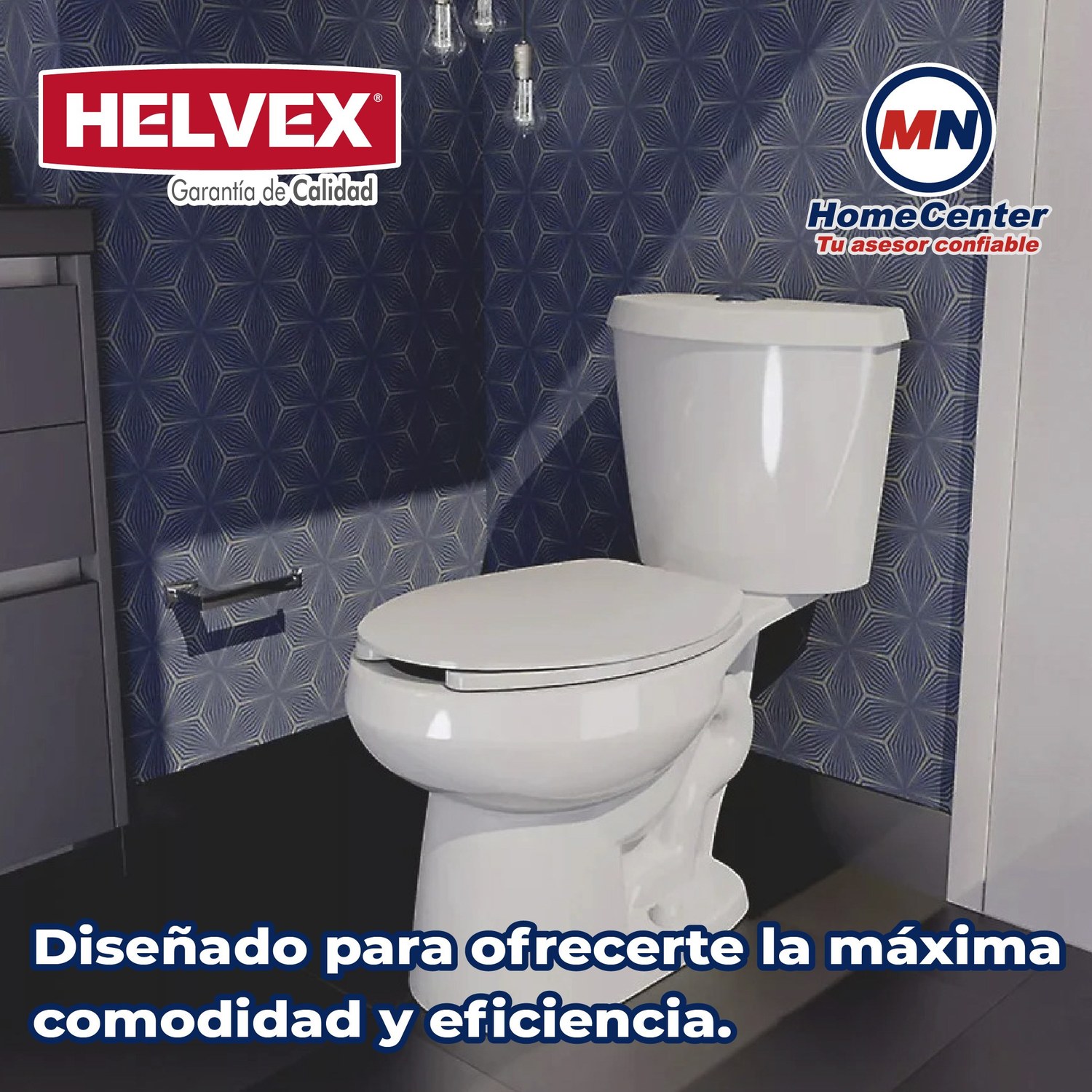Sanitario Para baño Alargado Blanco Austral Botón 3.8 L Helvex