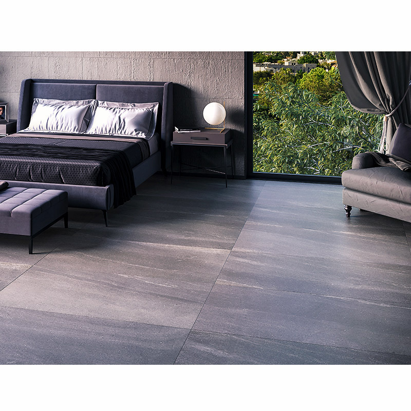 Piso porcelánico Kroma Daltile 75x150 cm rectificado Dark gray