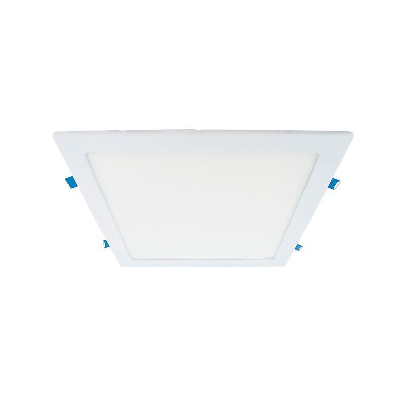 Luminario Led empotrado blanco neutro Flat Square Estevez 24 W