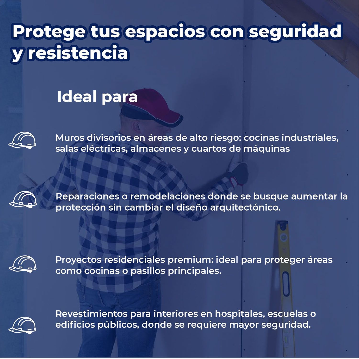 Panel yeso resistente al fuego RF 5/8 1.22X2